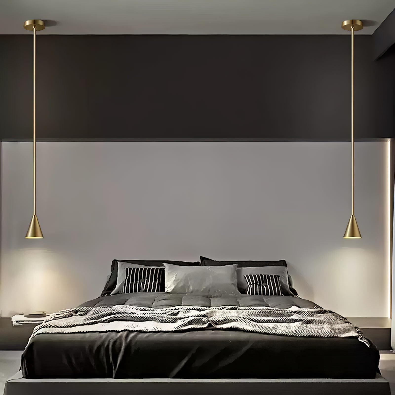 Cutheion Modern Minimalist Brass Pendant Light-Neutral Decor