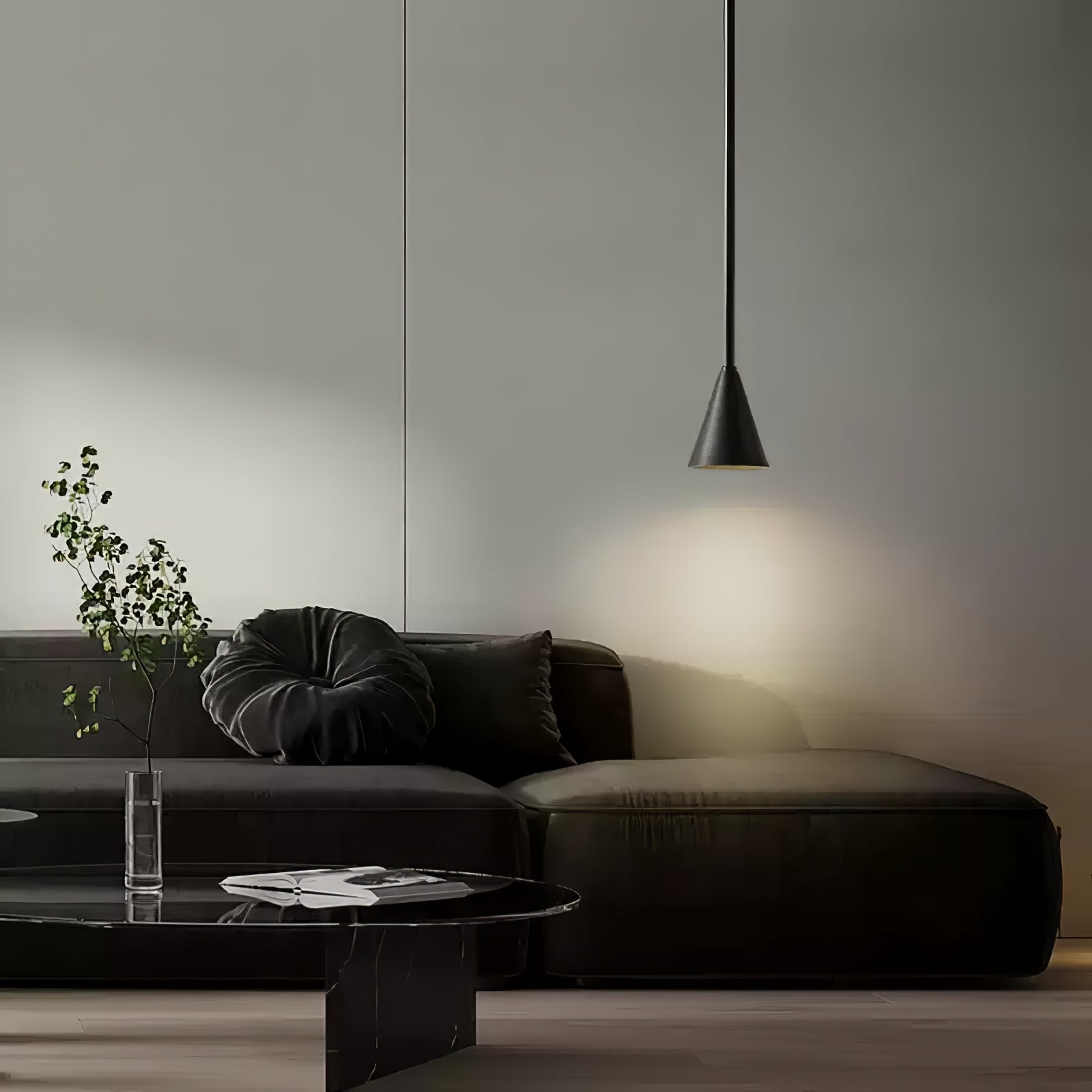 Cutheion Modern Minimalist Brass Pendant Light-Neutral Decor