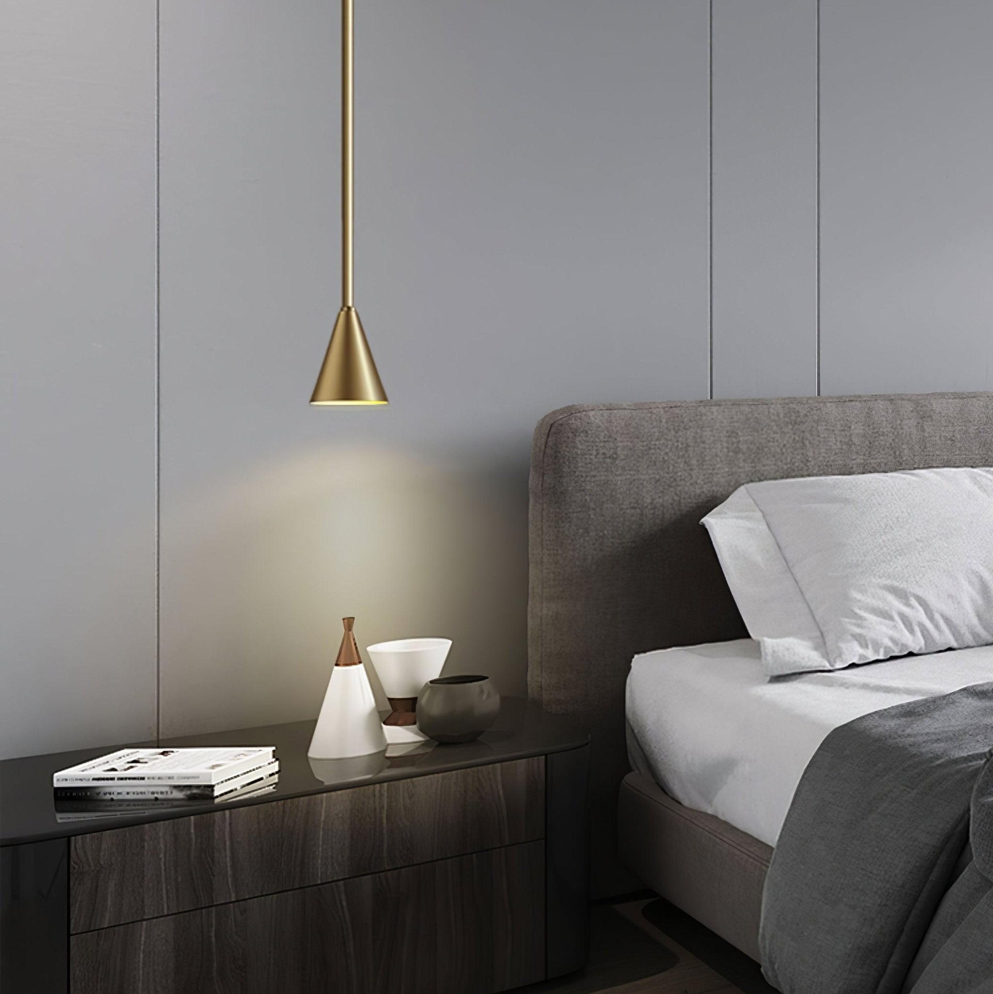 Cutheion Modern Minimalist Brass Pendant Light-Neutral Decor