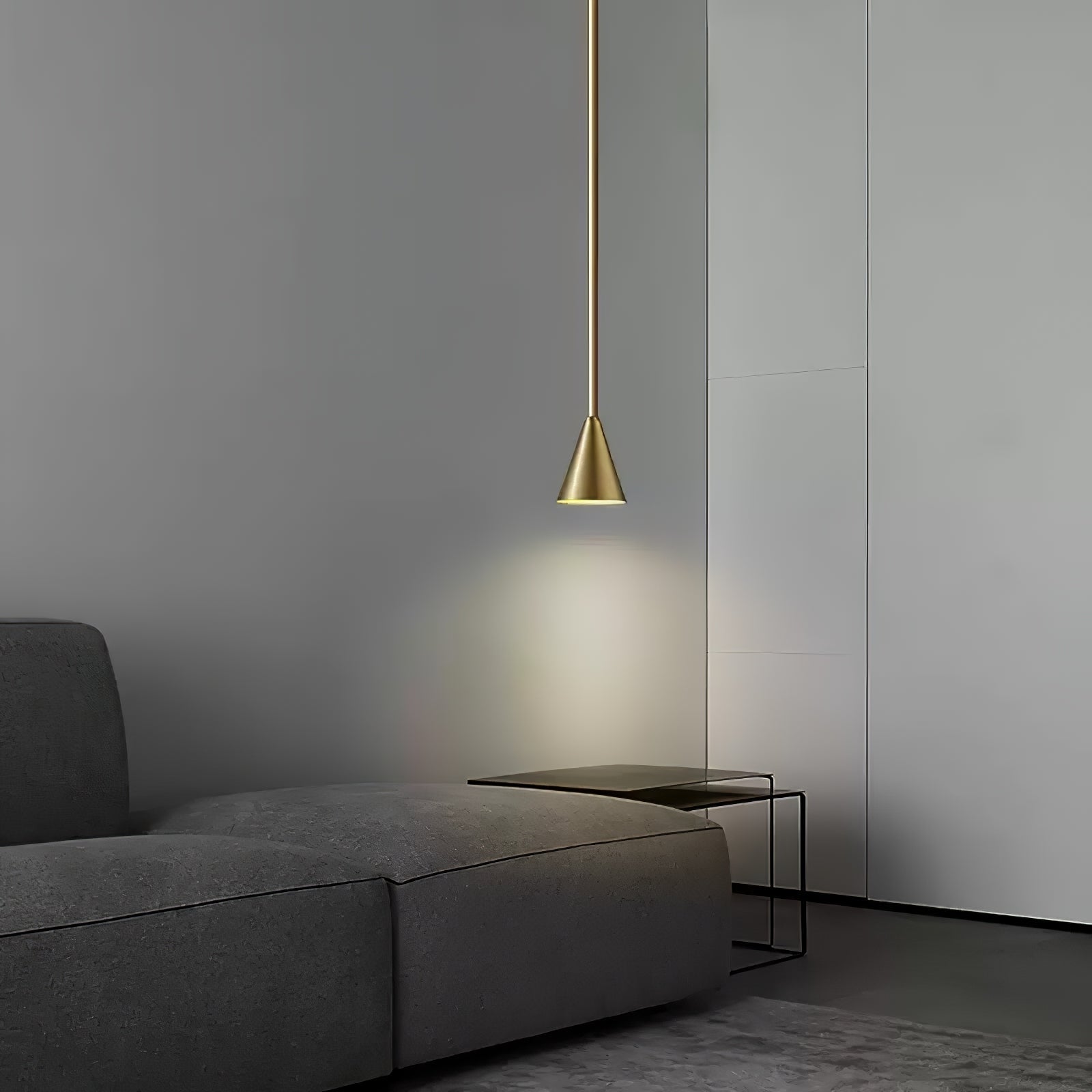 Cutheion Modern Minimalist Brass Pendant Light-Neutral Decor