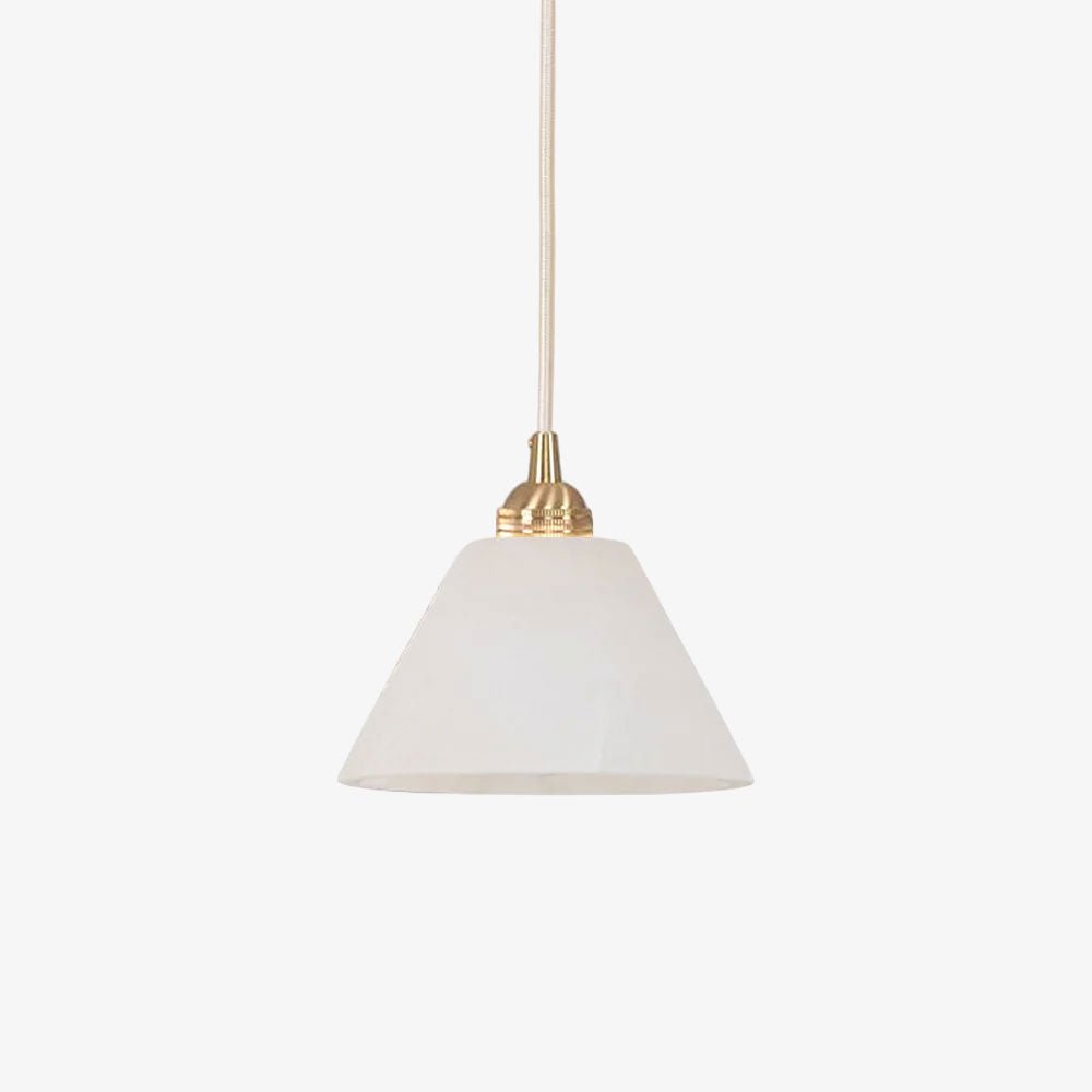 Liora Minimalist Alabaster Pendant Light-Neutral Decor
