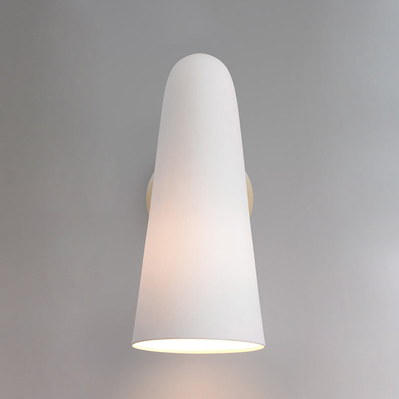 Conical Glass Plug-in Wall Lamp-Neutral Decor
