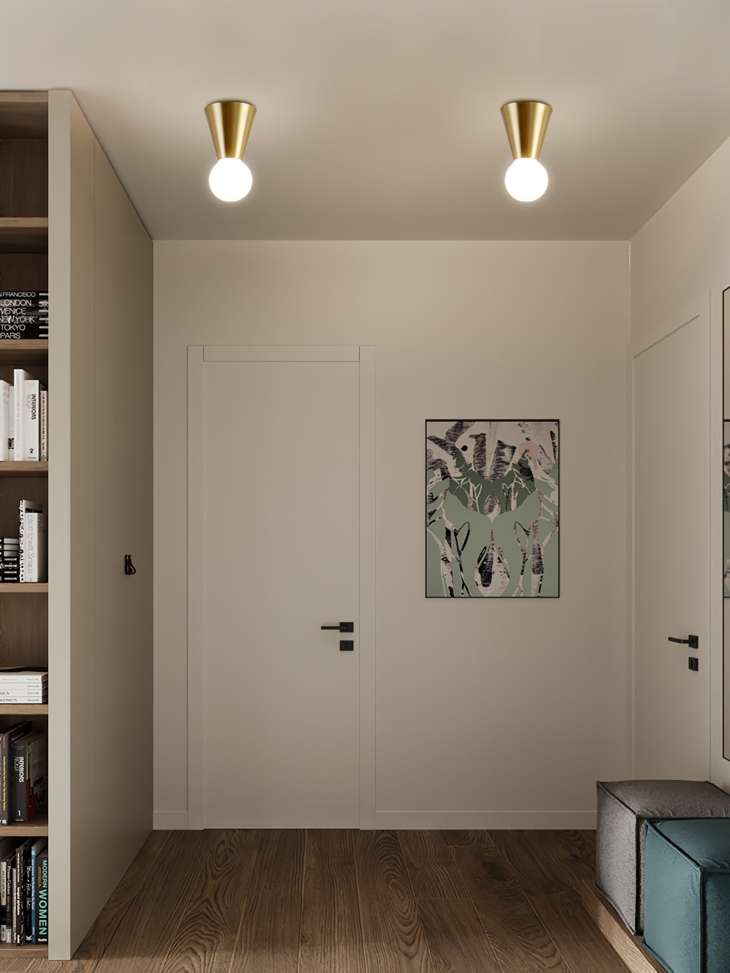 Nycareth Modern Minimalist Glass Ceiling Lamp-Neutral Decor