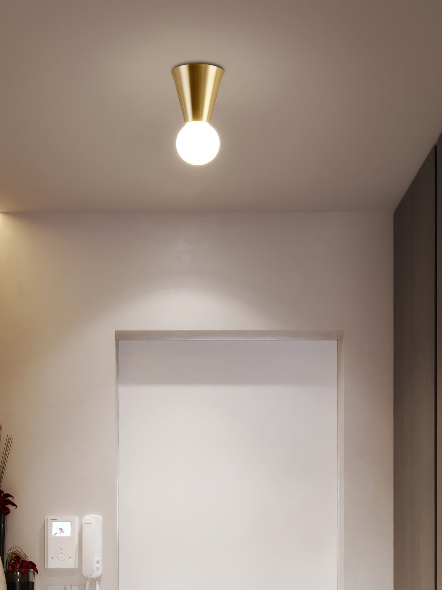 Nycareth Modern Minimalist Glass Ceiling Lamp-Neutral Decor