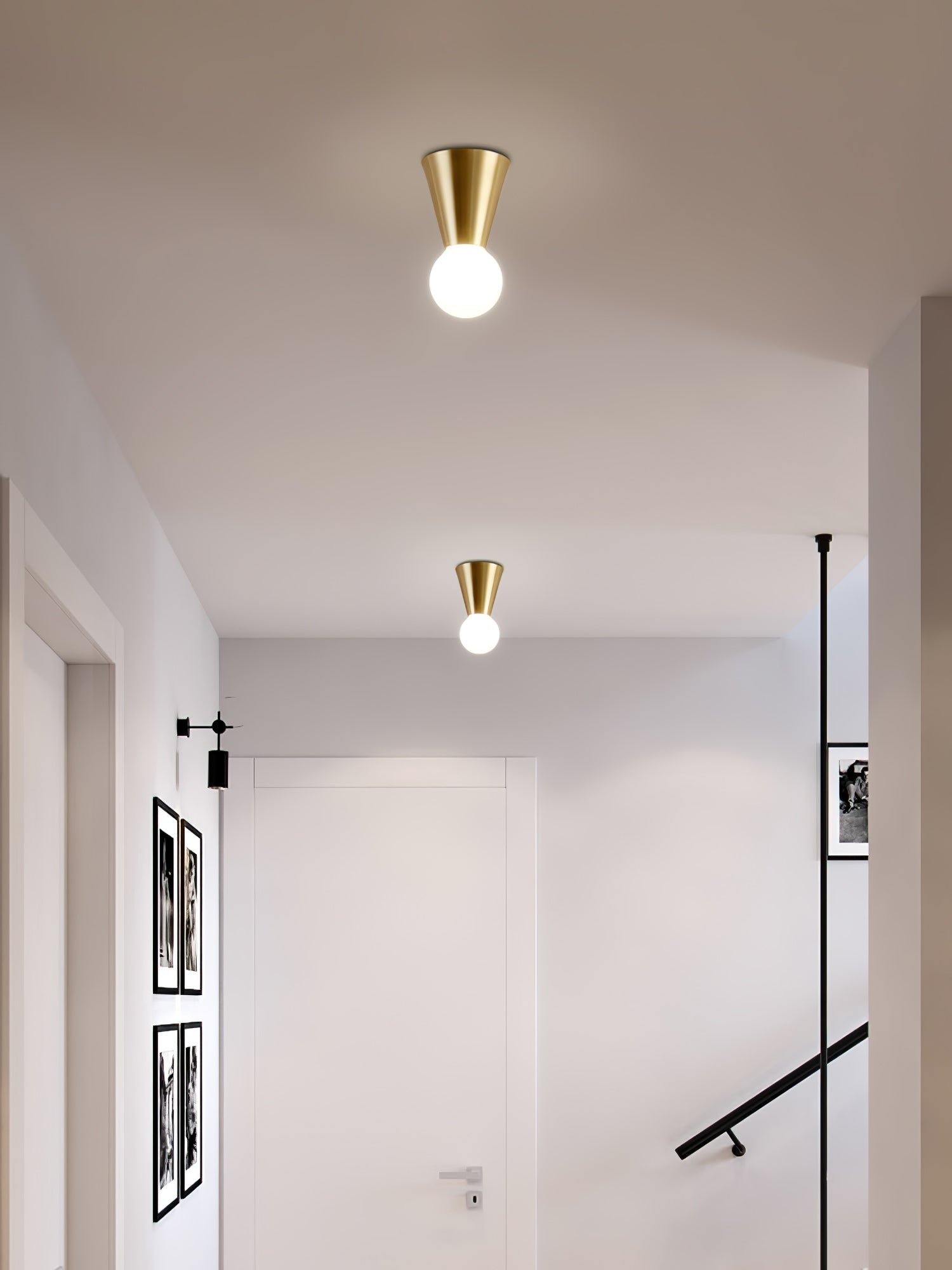 Nycareth Modern Minimalist Glass Ceiling Lamp-Neutral Decor