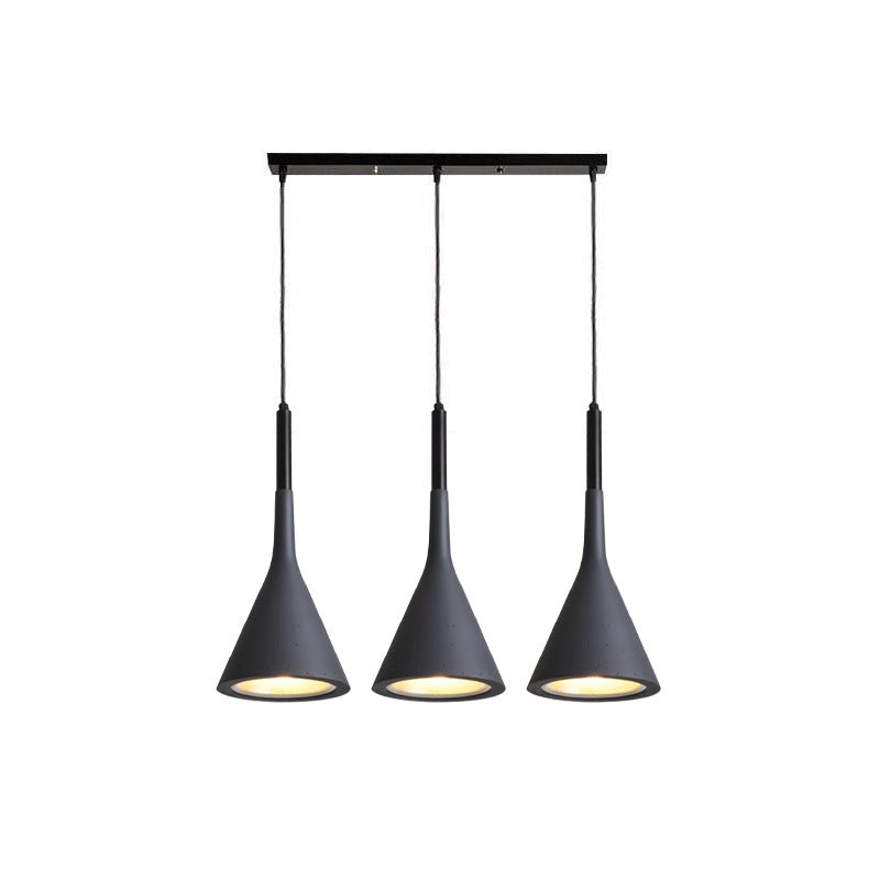 Conical Concrete Pendant Light-Neutral Decor