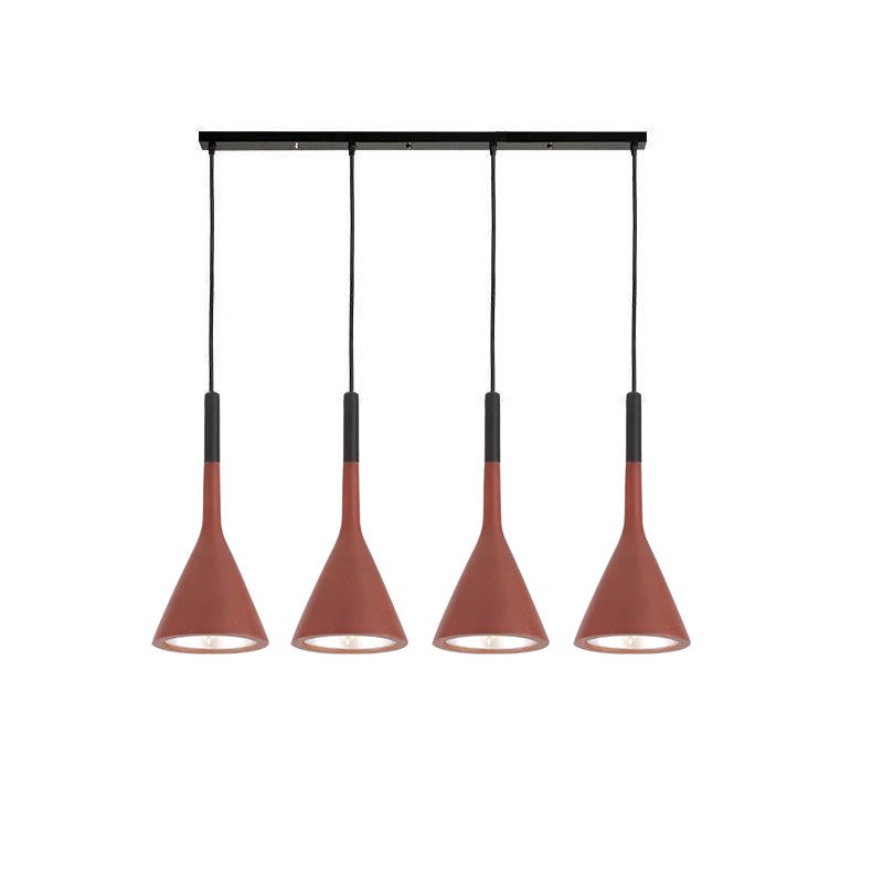 Conical Concrete Pendant Light-Neutral Decor