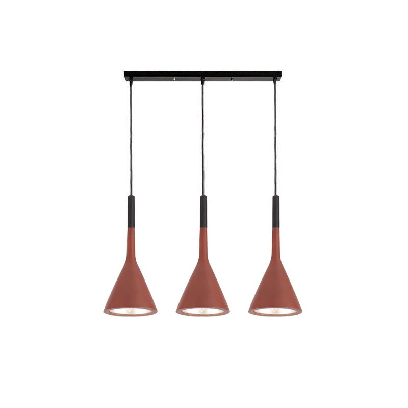 Conical Concrete Pendant Light-Neutral Decor