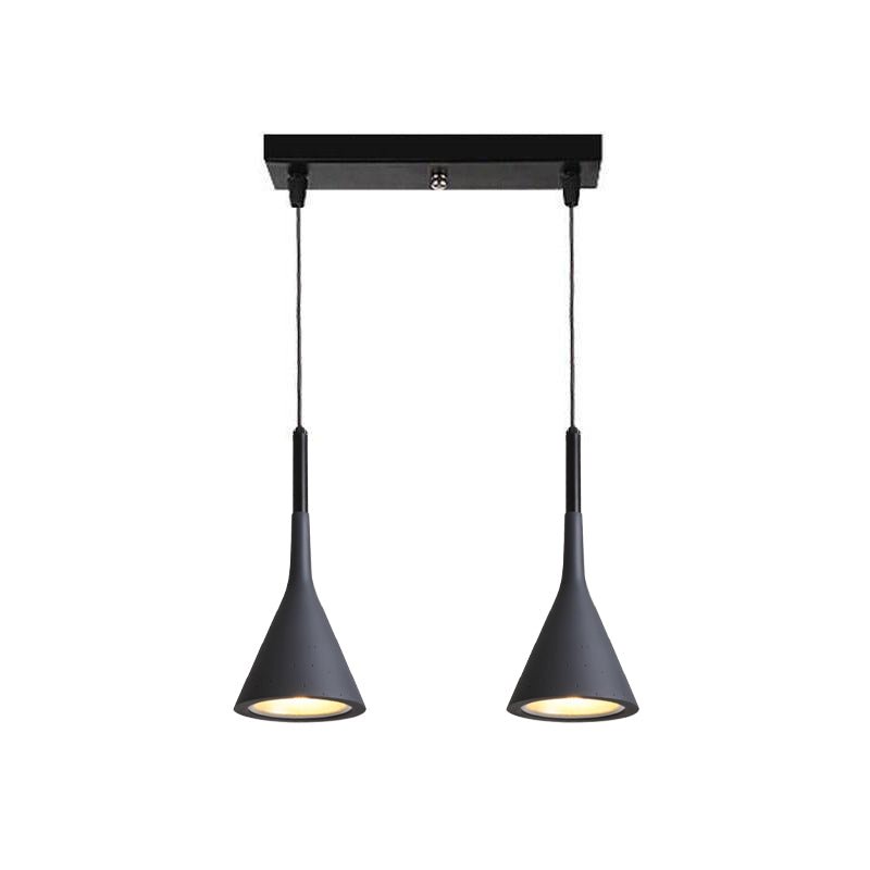 Conical Concrete Pendant Light-Neutral Decor