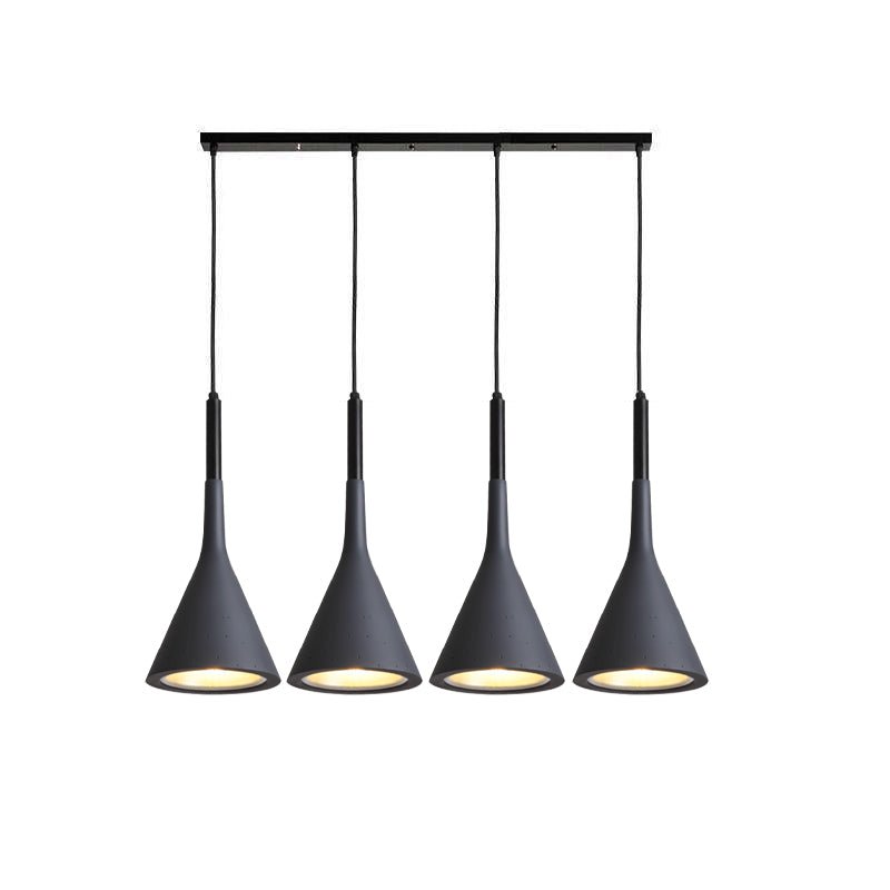 Conical Concrete Pendant Light-Neutral Decor