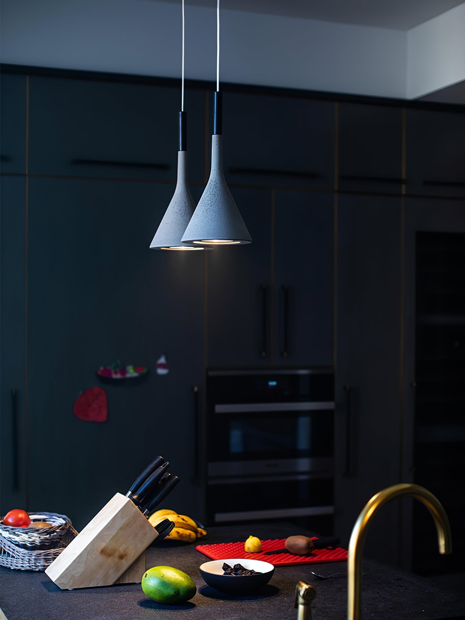 Nixor Pendant Lamp Concrete Conical Industrial-Neutral Decor