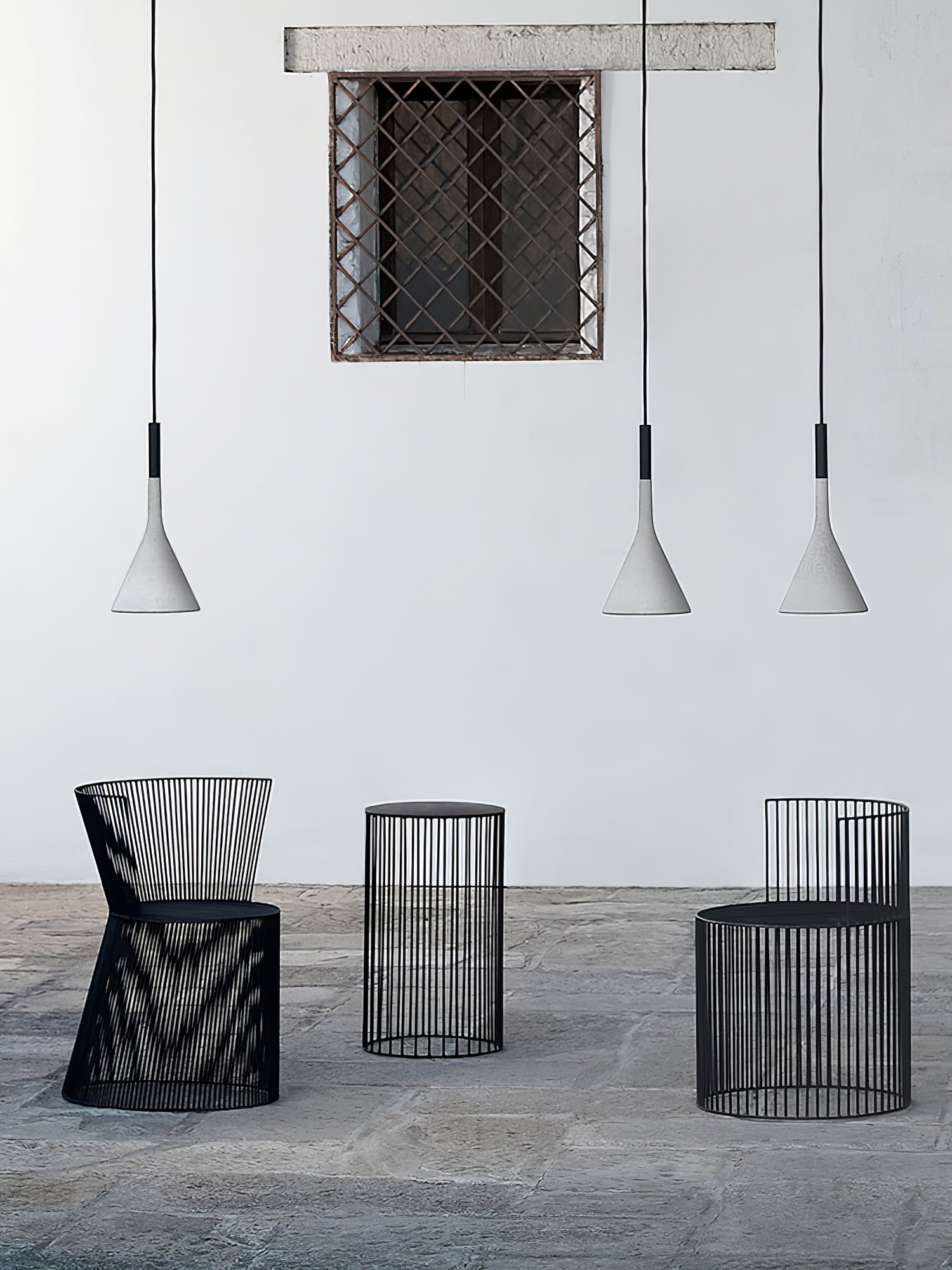 Nixor Pendant Lamp Concrete Conical Industrial-Neutral Decor