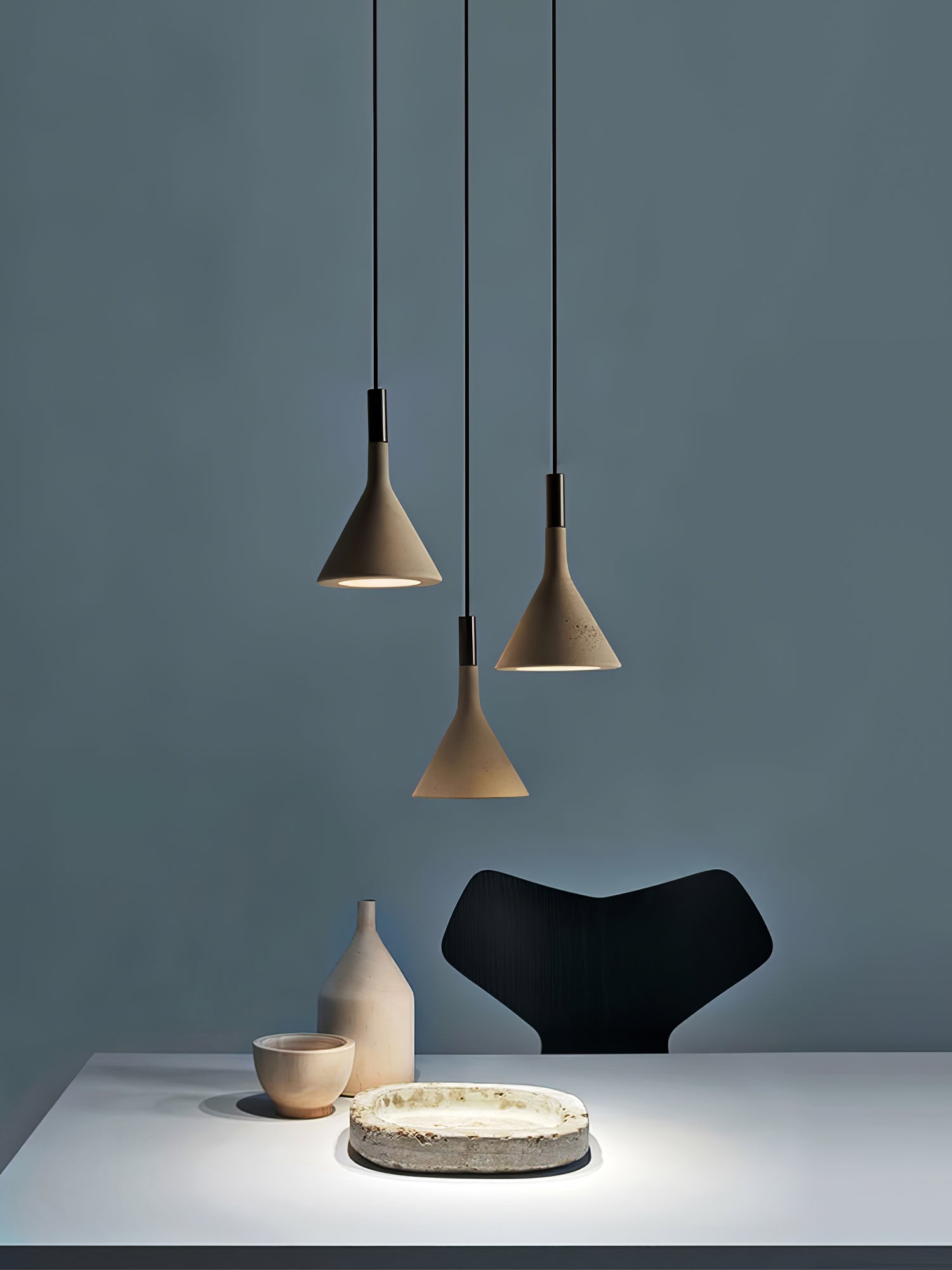 Nixor Pendant Lamp Concrete Conical Industrial-Neutral Decor
