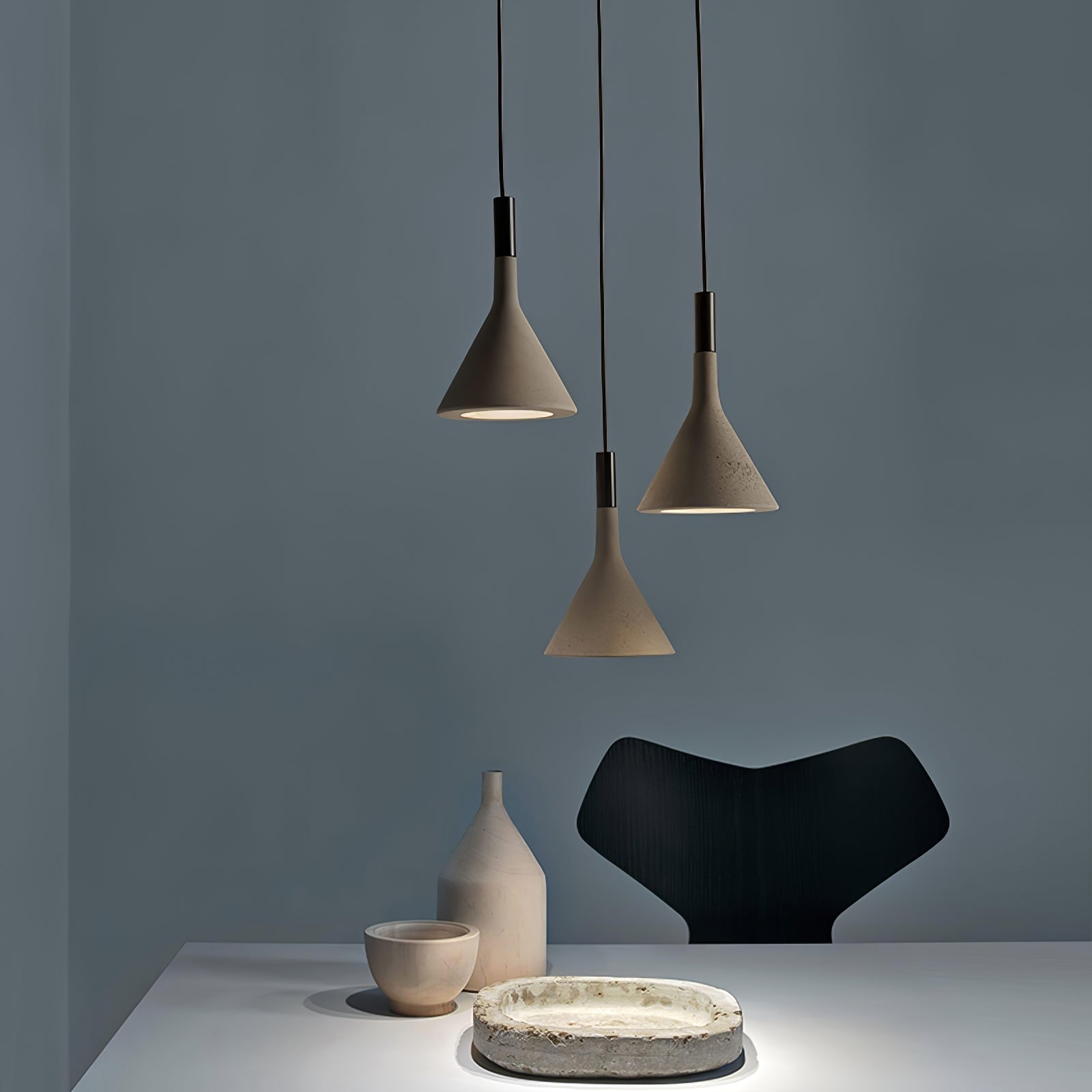 Nixor Pendant Lamp Concrete Conical Industrial-Neutral Decor