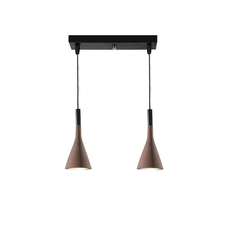 Nixor Pendant Lamp Concrete Conical Industrial-Neutral Decor