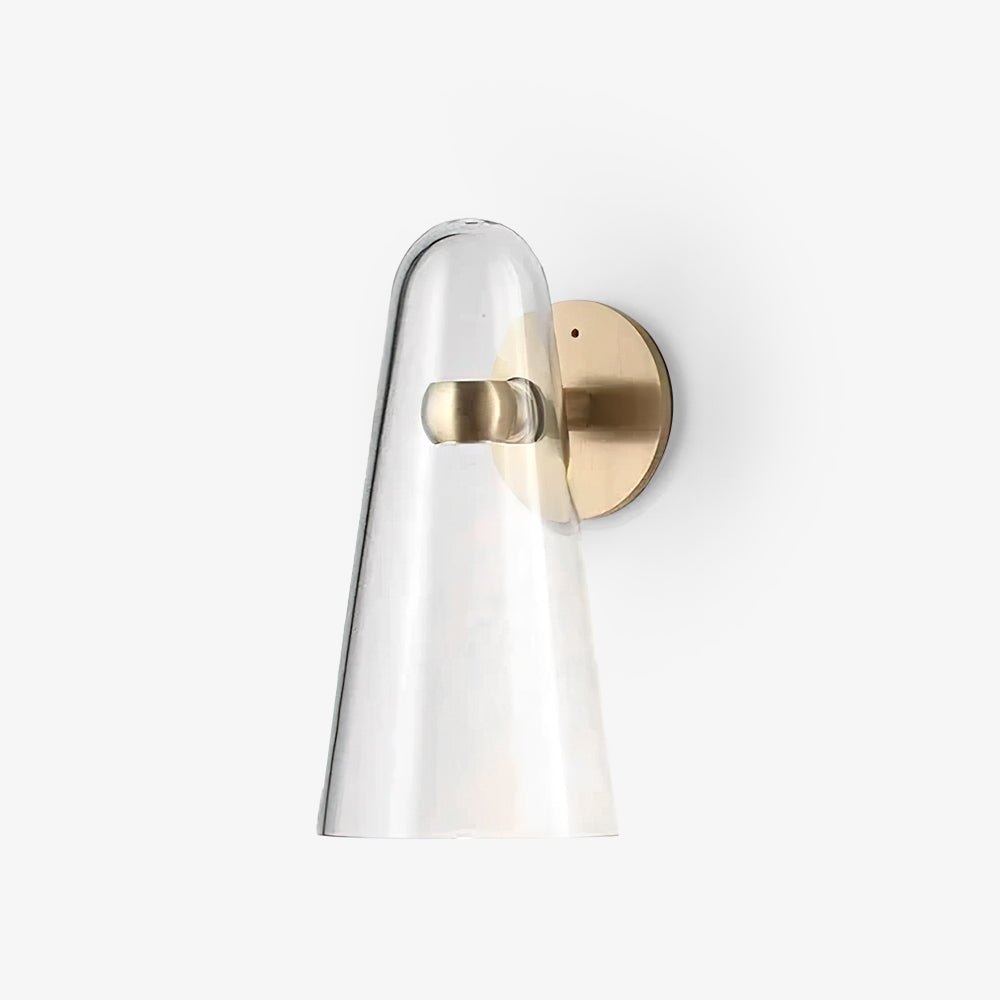Conical Glass Wall Lamp-Neutral Decor