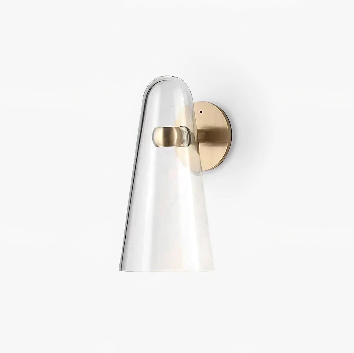 Conical Glass Wall Lamp-Neutral Decor