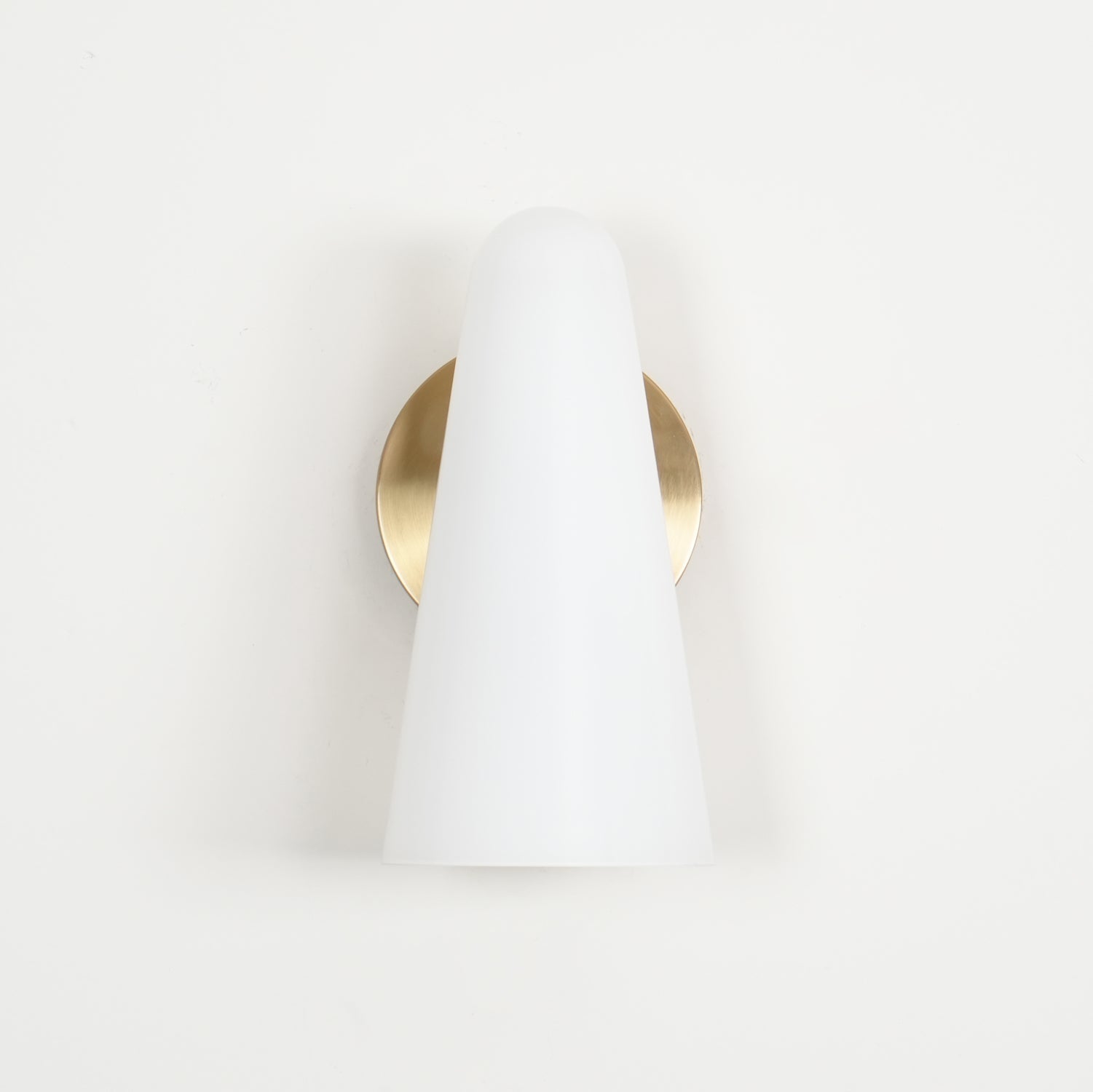 Conical Glass Plug-in Wall Lamp-Neutral Decor
