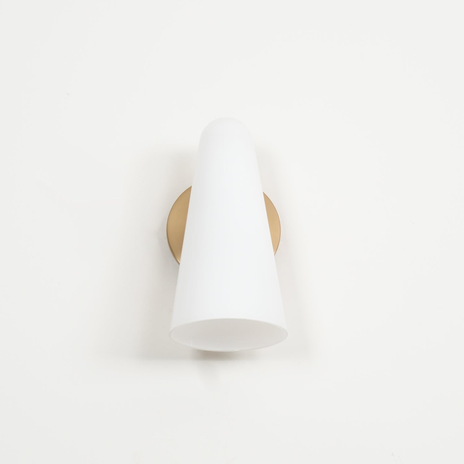 Conical Glass Plug-in Wall Lamp-Neutral Decor