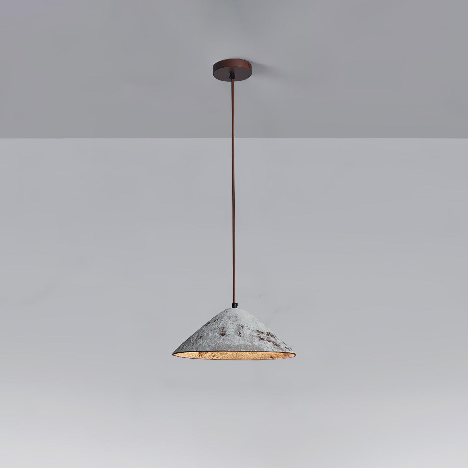 Sura Pendant Lamp Ceramic Cone Rustic Vintage Minimalist-Neutral Decor