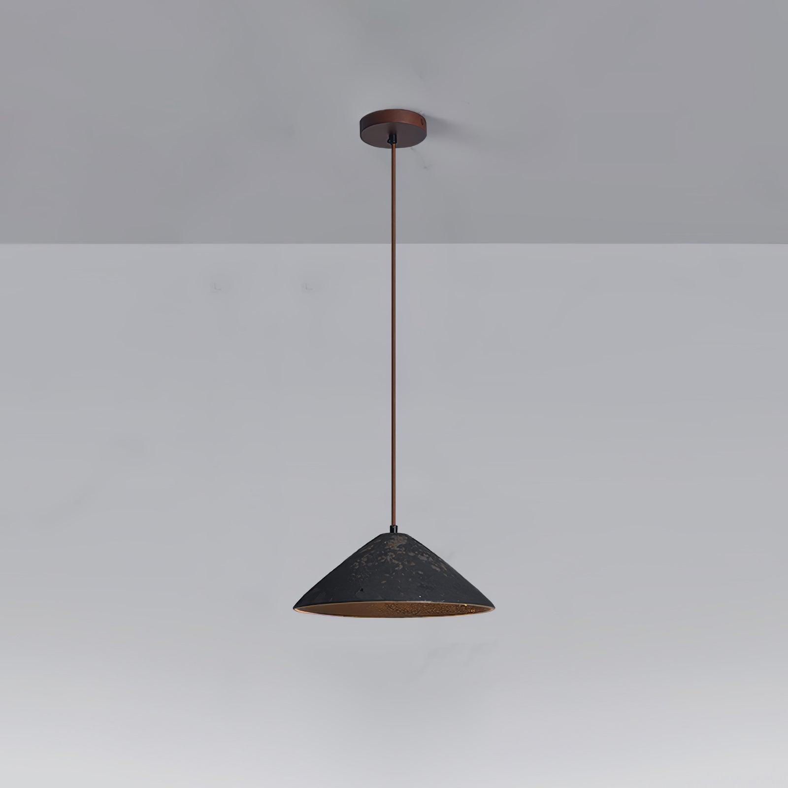 Sura Pendant Lamp Ceramic Cone Rustic Vintage Minimalist-Neutral Decor