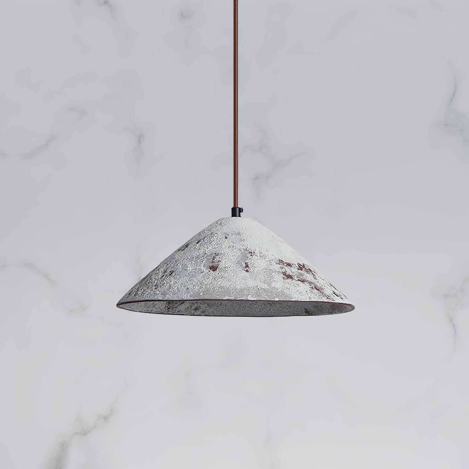 Sura Pendant Lamp Ceramic Cone Rustic Vintage Minimalist-Neutral Decor