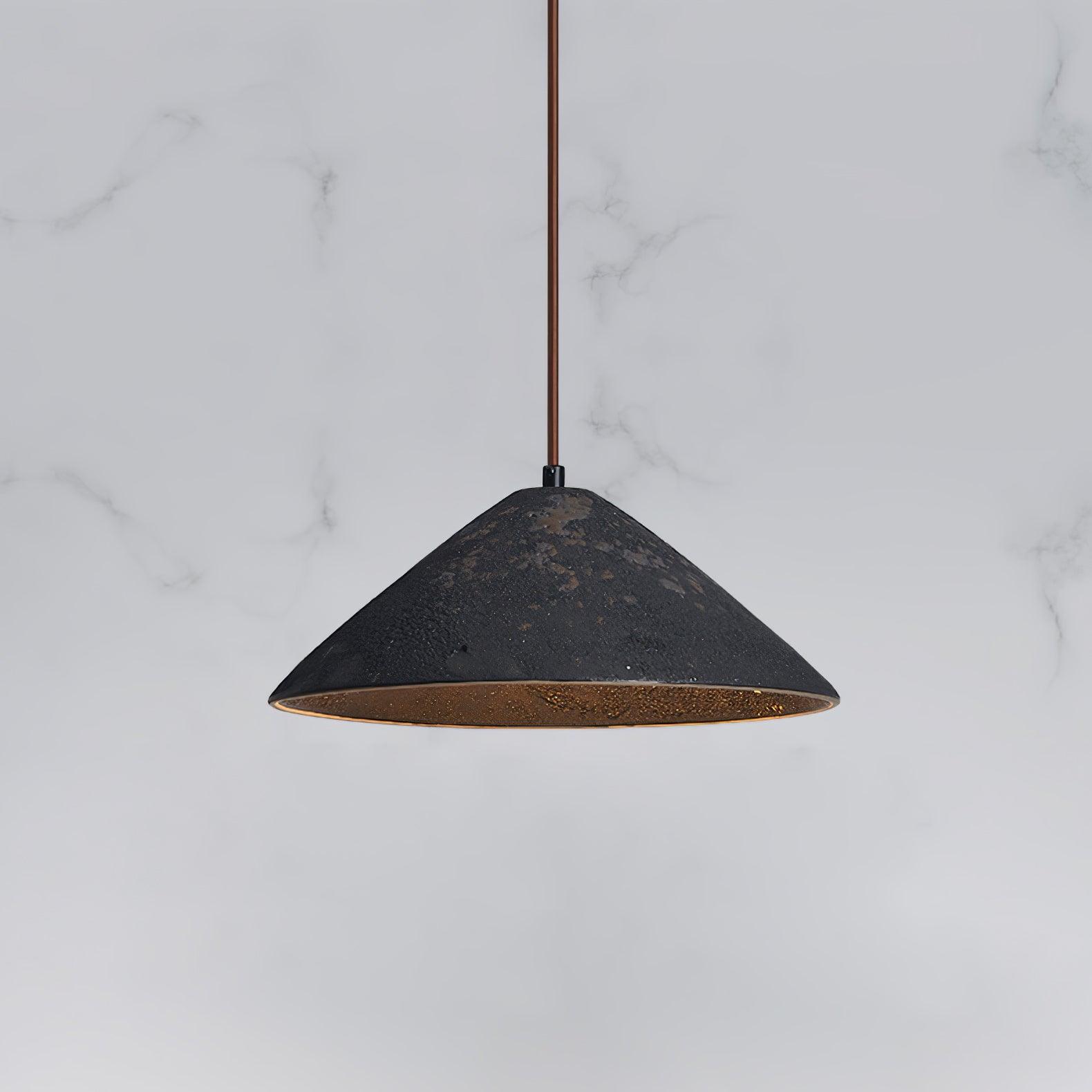 Sura Pendant Lamp Ceramic Cone Rustic Vintage Minimalist-Neutral Decor