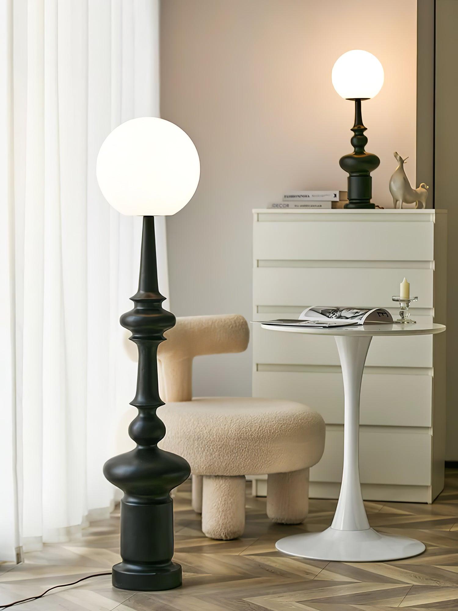 Riroxen Floor Lamp Roman Column-Neutral Decor