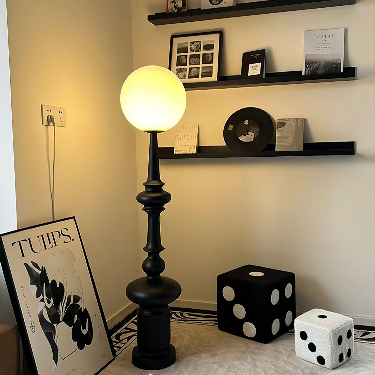 Riroxen Floor Lamp Roman Column-Neutral Decor