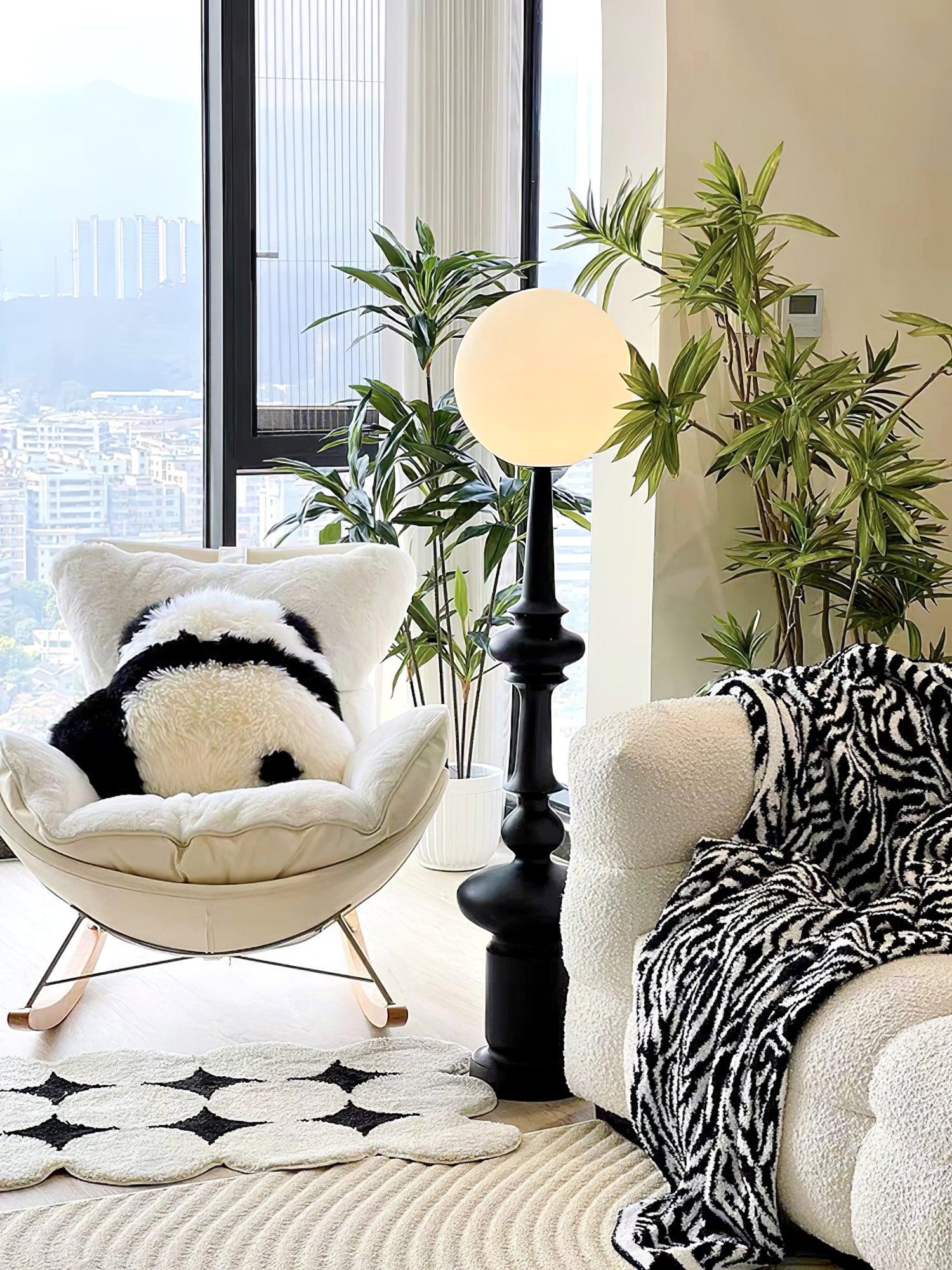 Riroxen Floor Lamp Roman Column-Neutral Decor