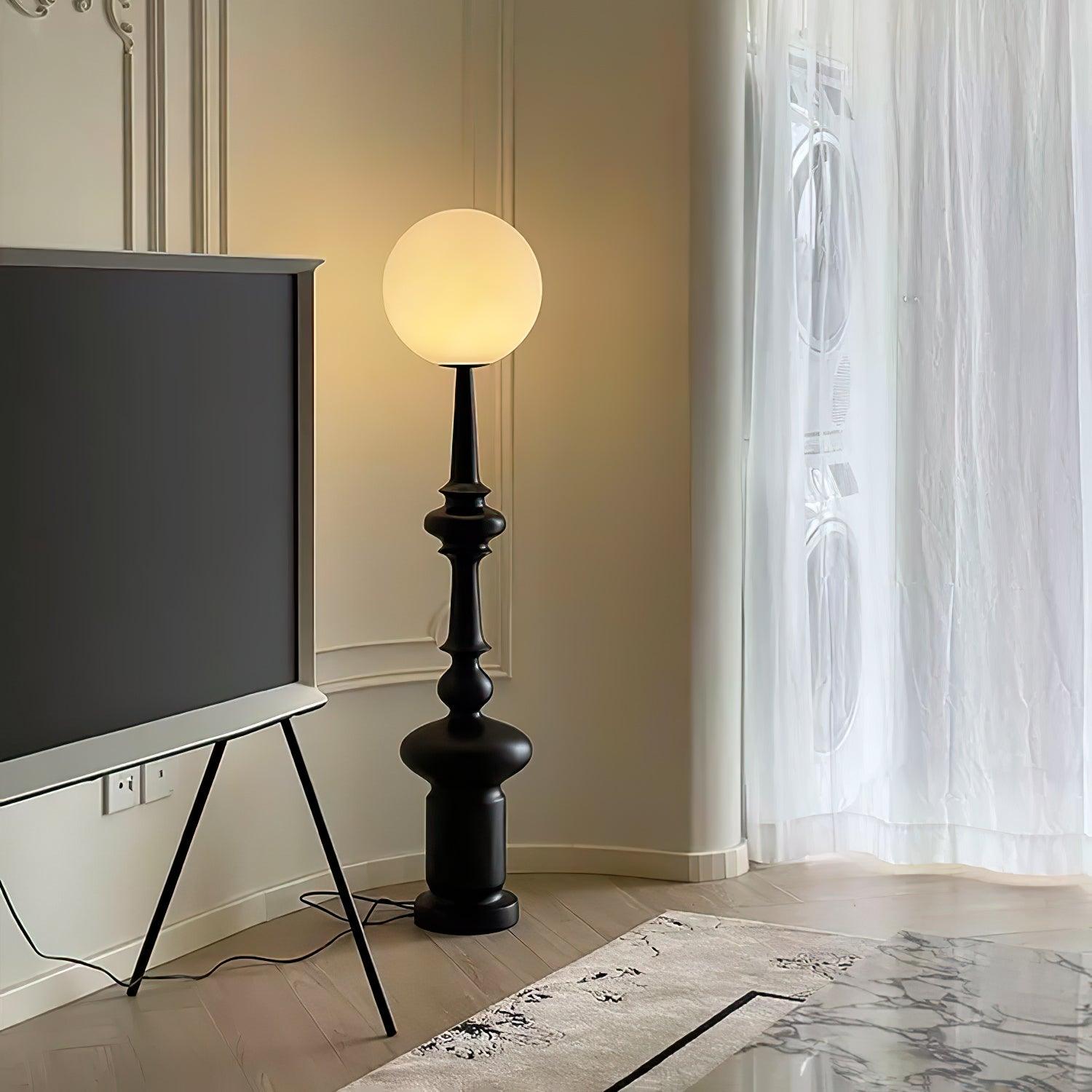 Riroxen Floor Lamp Roman Column-Neutral Decor