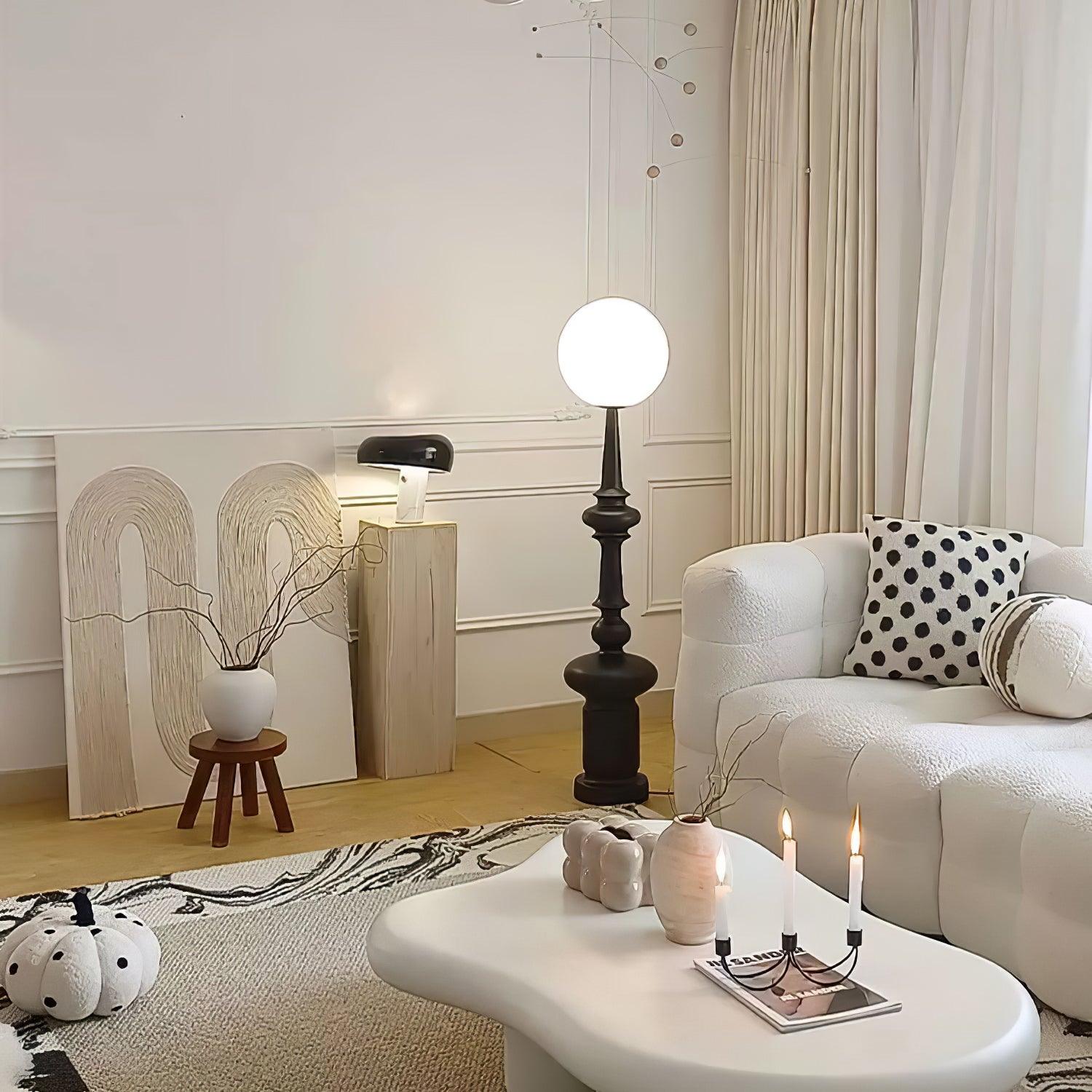Riroxen Floor Lamp Roman Column-Neutral Decor