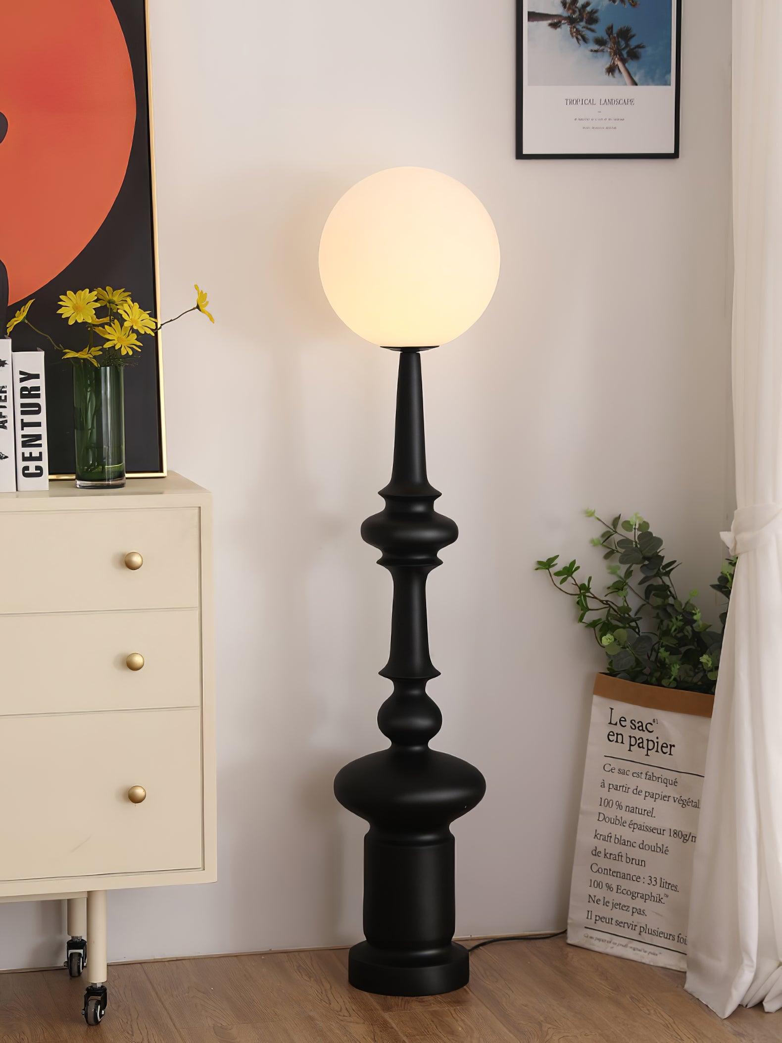 Riroxen Floor Lamp Roman Column-Neutral Decor
