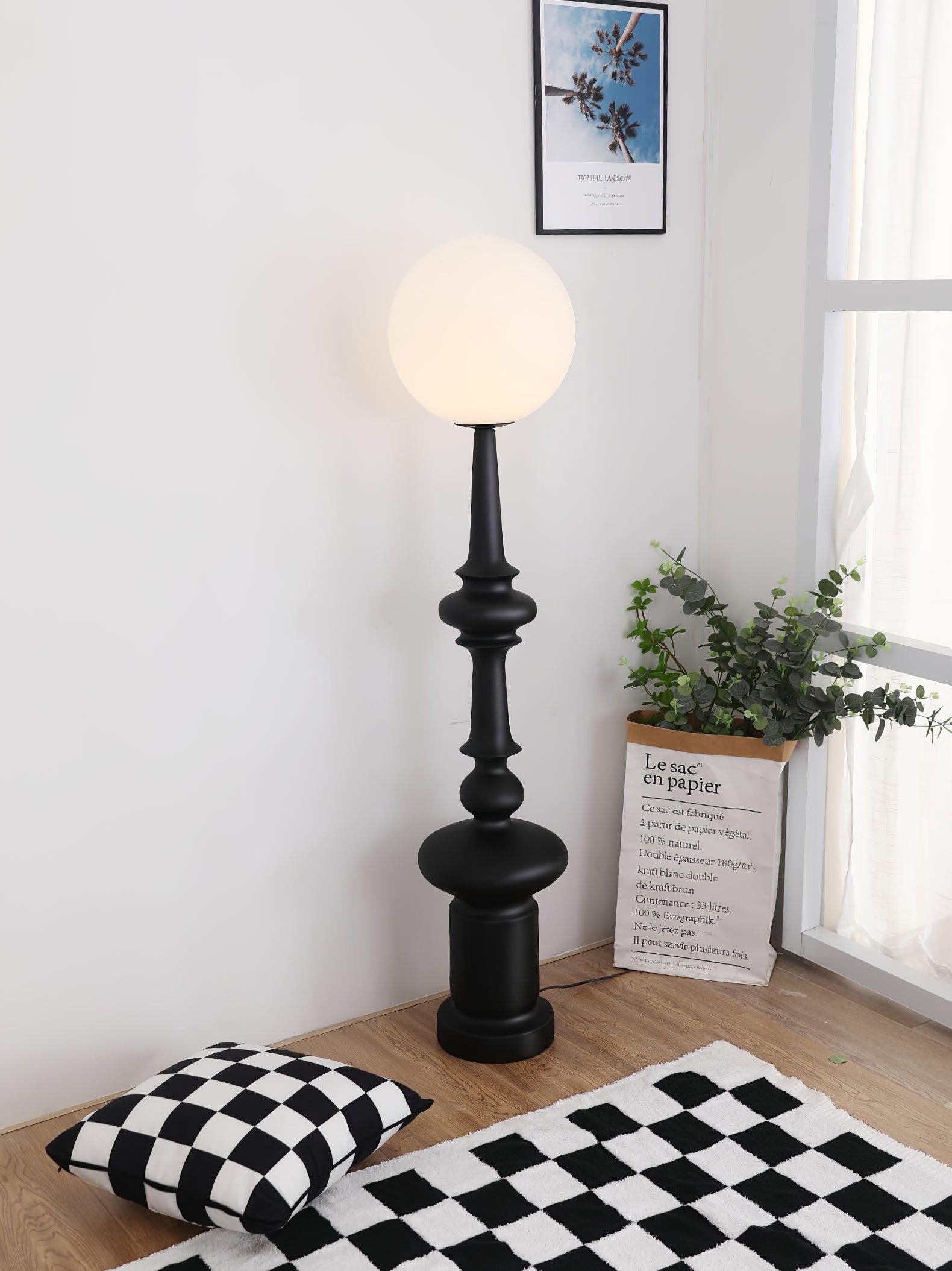 Riroxen Floor Lamp Roman Column-Neutral Decor