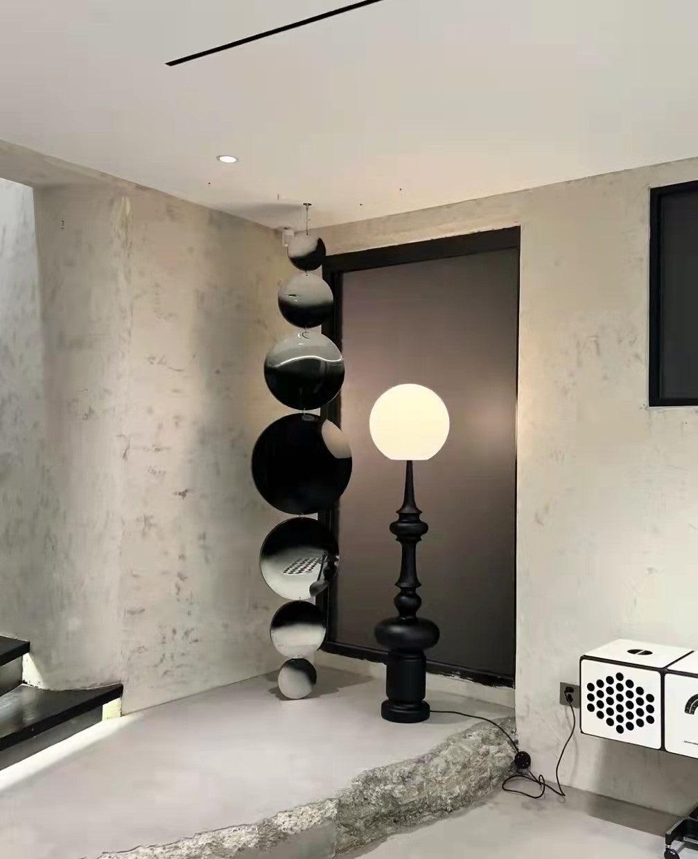 Riroxen Floor Lamp Roman Column-Neutral Decor