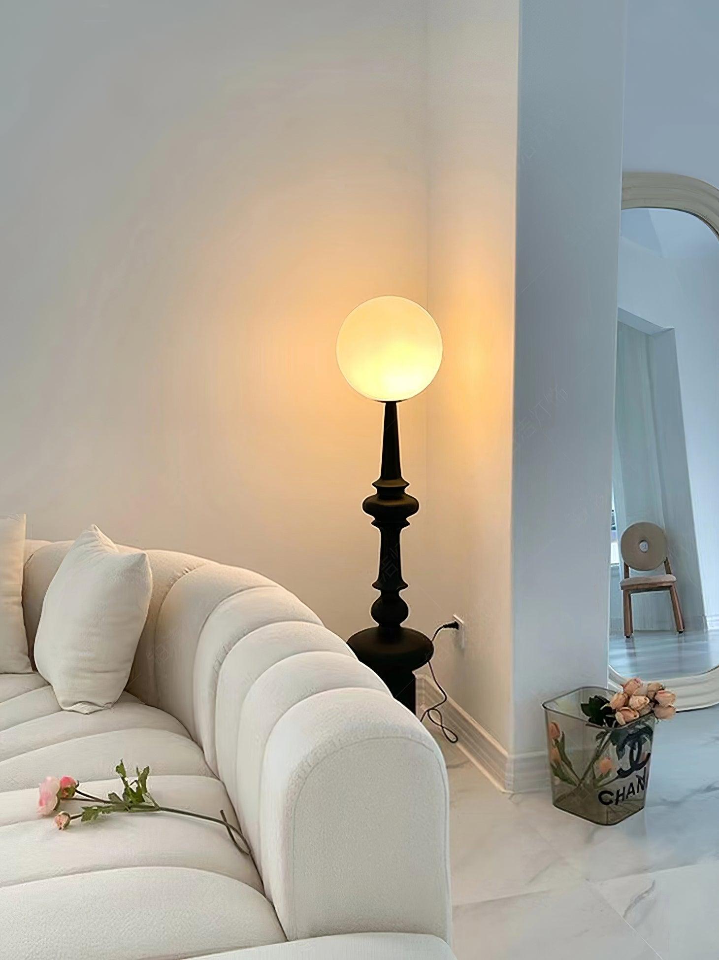 Riroxen Floor Lamp Roman Column-Neutral Decor