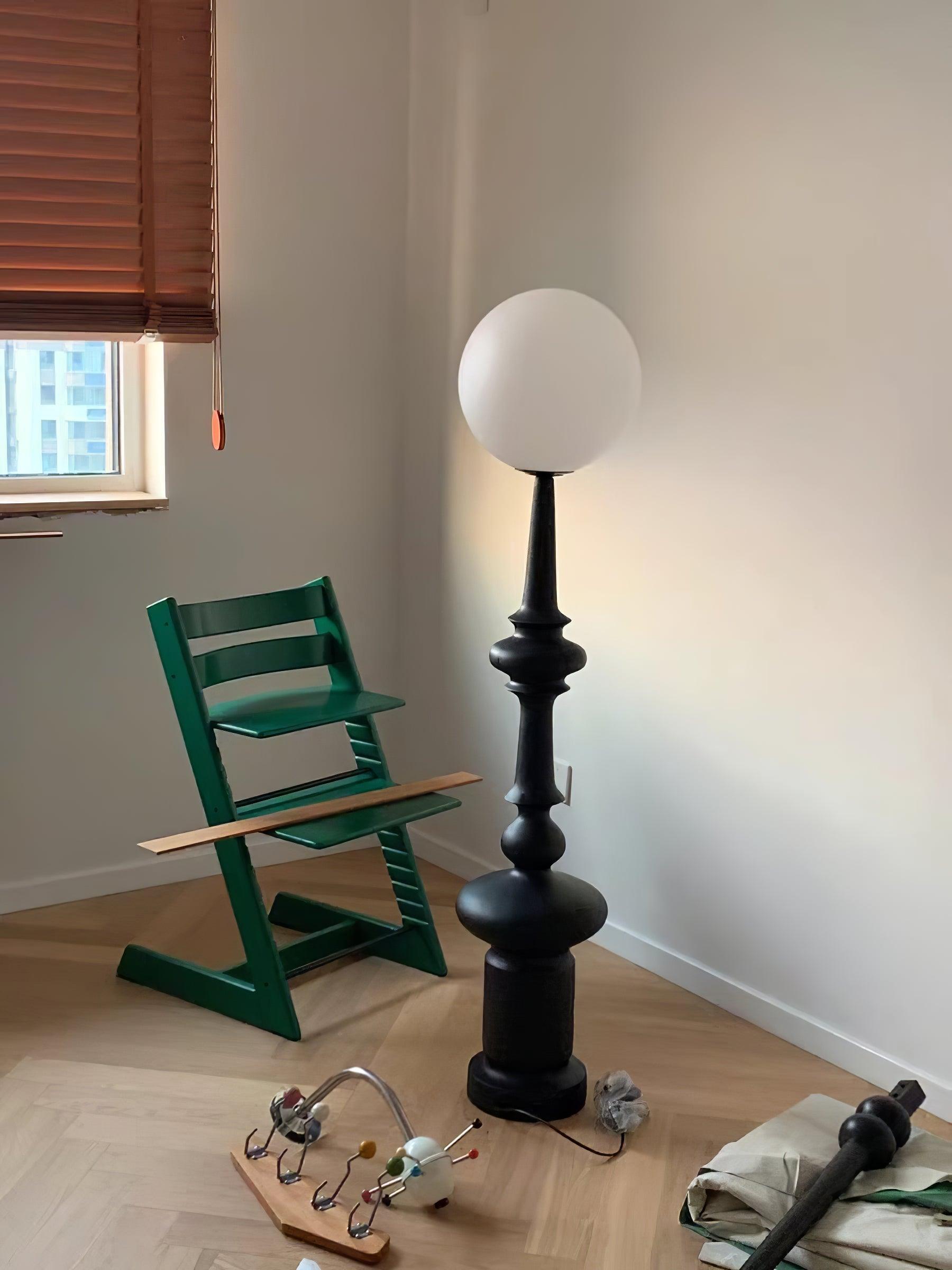 Riroxen Floor Lamp Roman Column-Neutral Decor
