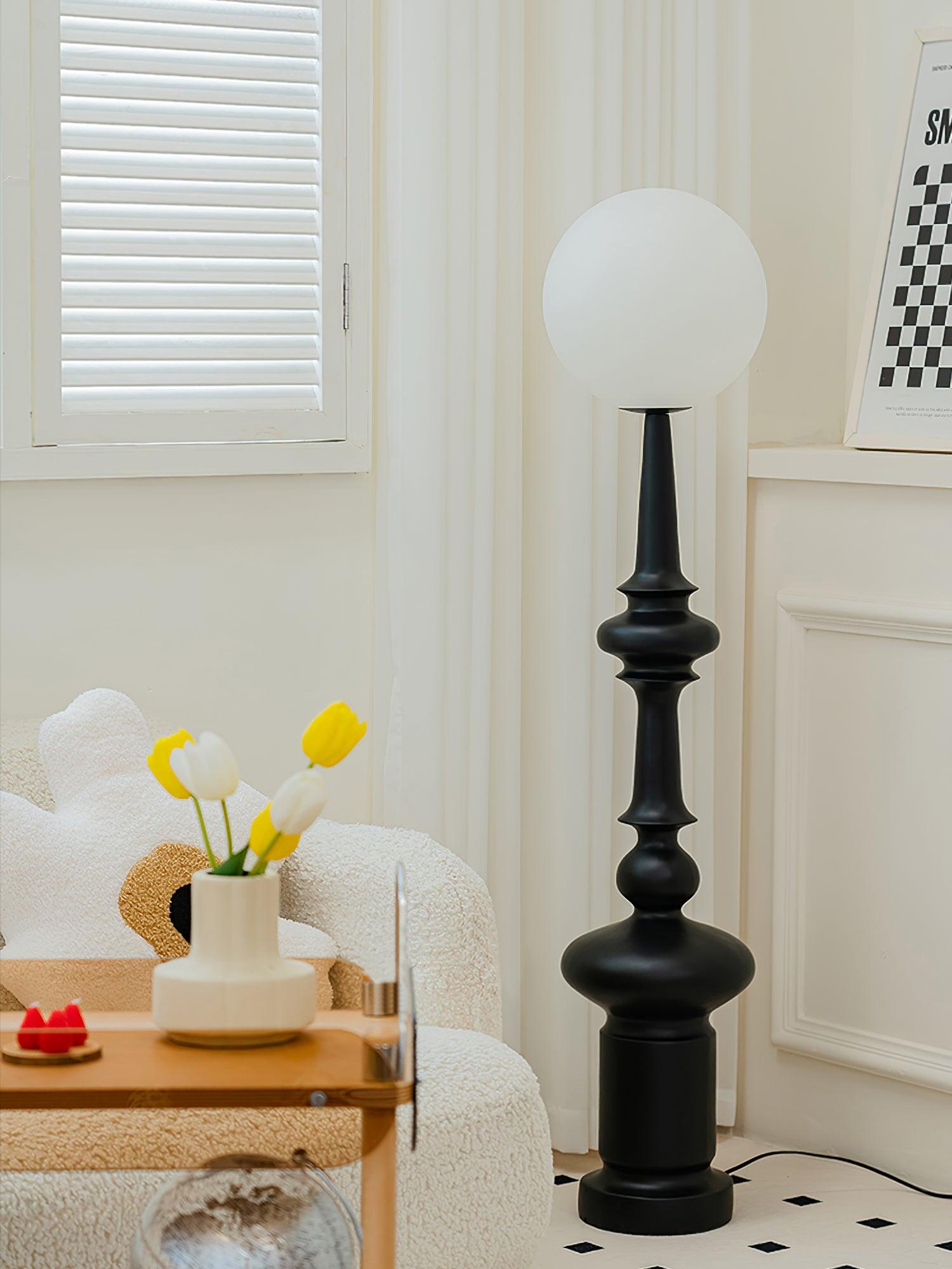 Riroxen Floor Lamp Roman Column-Neutral Decor