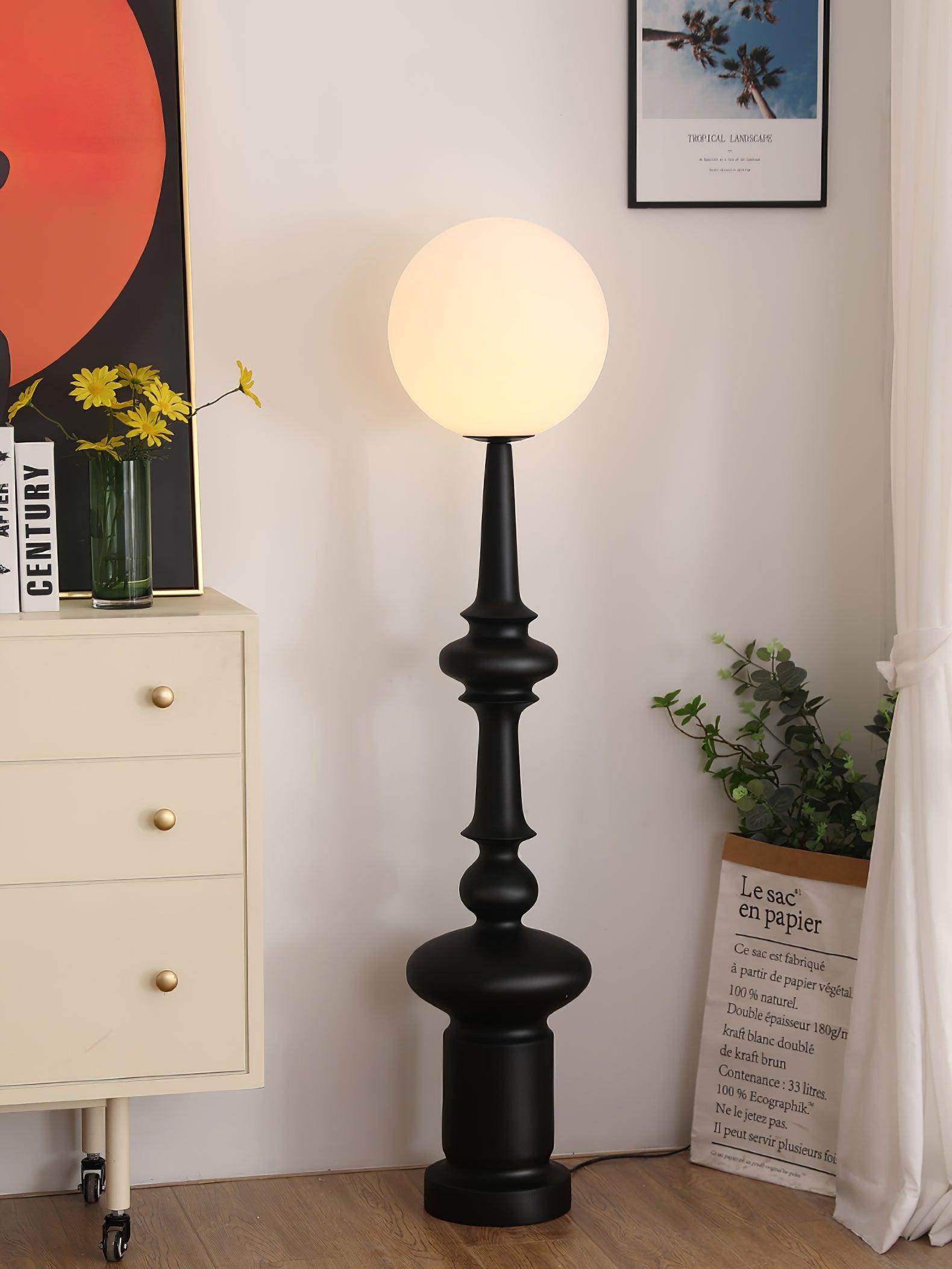 Riroxen Floor Lamp Roman Column-Neutral Decor