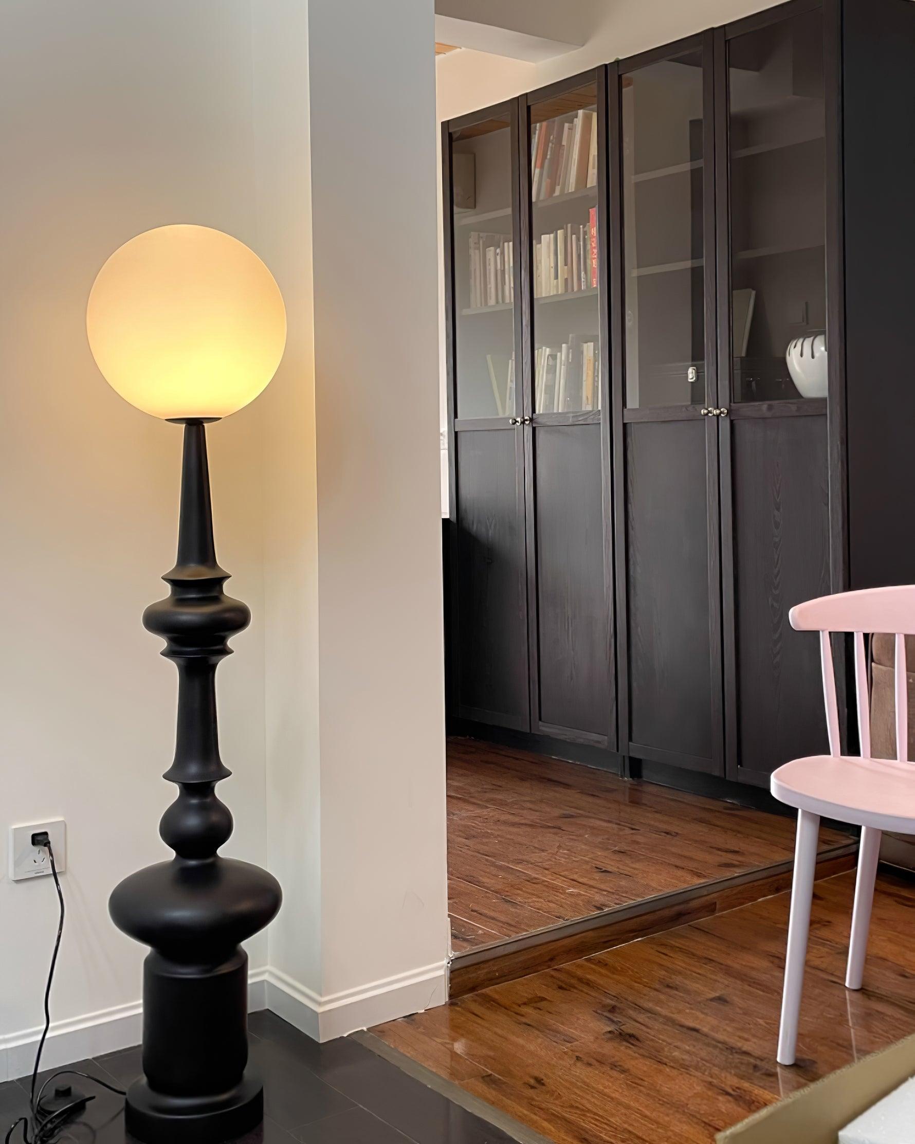 Riroxen Floor Lamp Roman Column-Neutral Decor