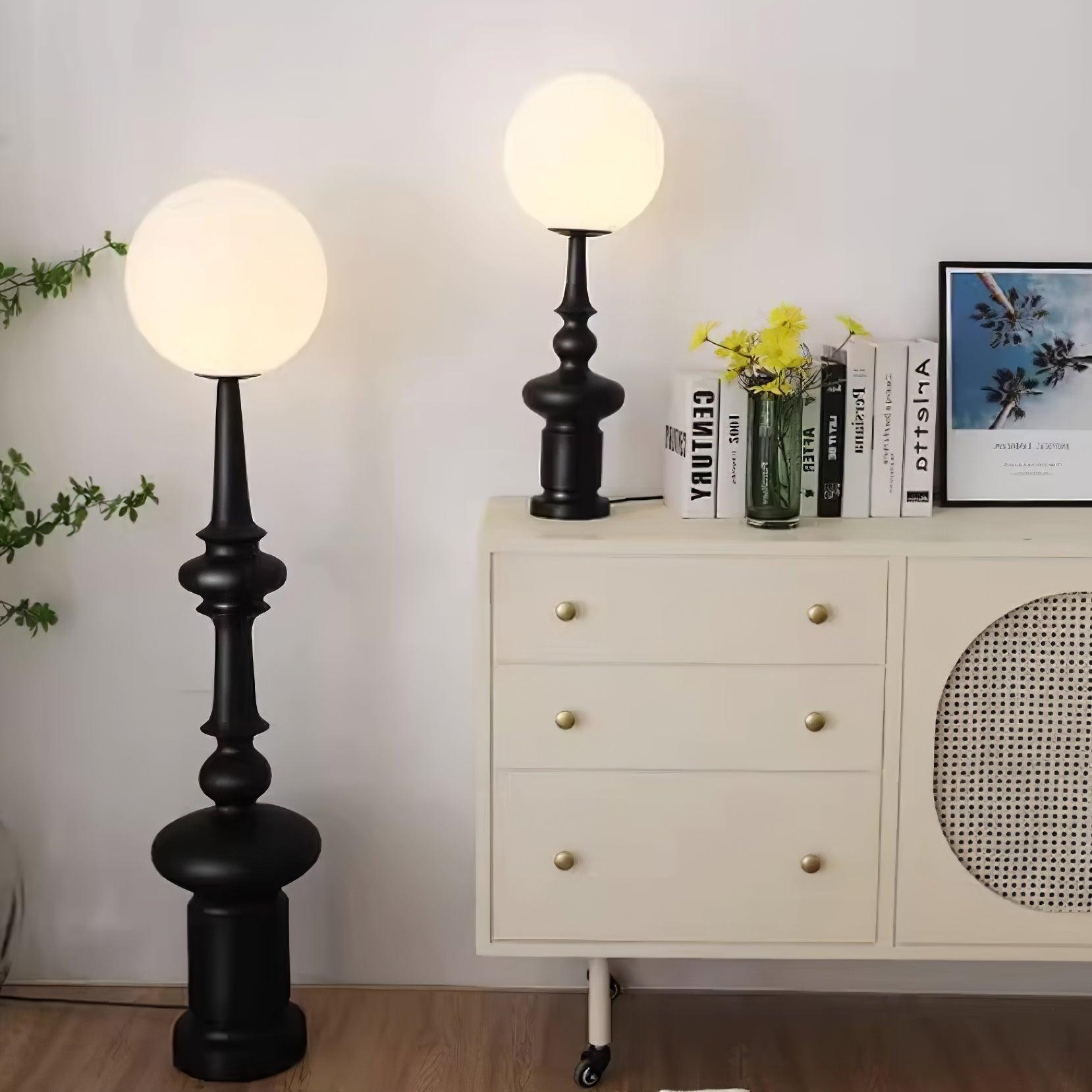 Riroxen Floor Lamp Roman Column-Neutral Decor