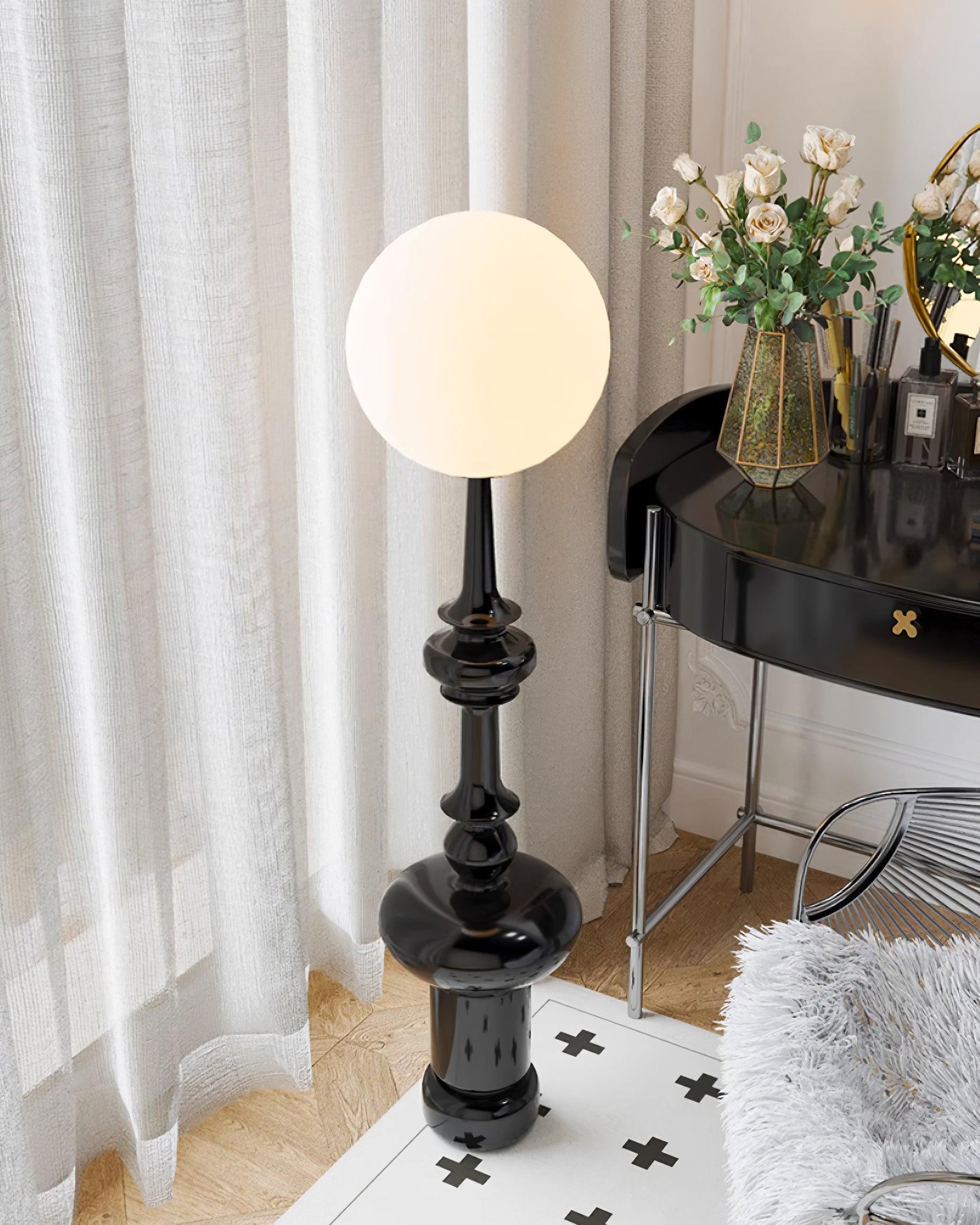 Riroxen Floor Lamp Roman Column-Neutral Decor