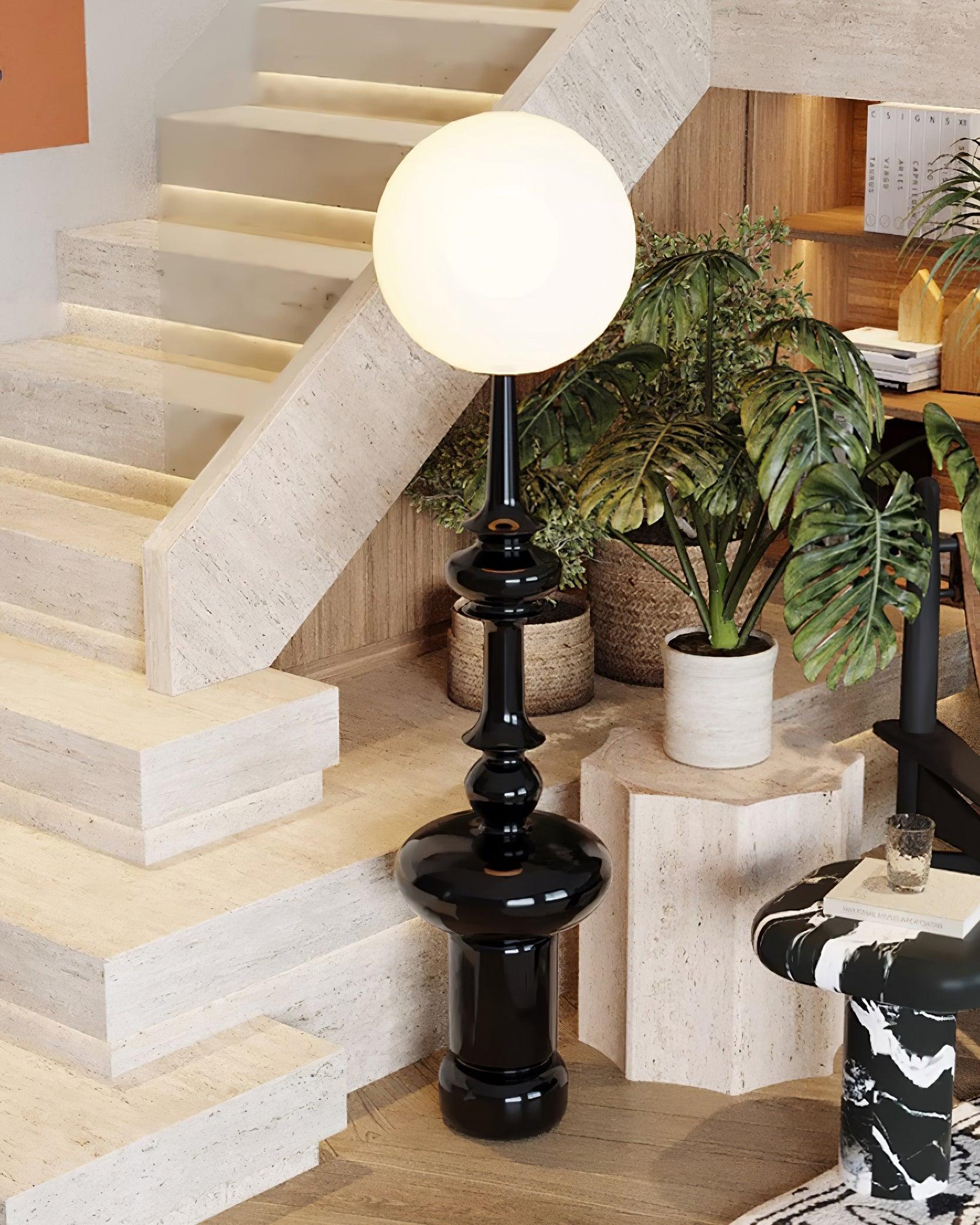 Riroxen Floor Lamp Roman Column-Neutral Decor