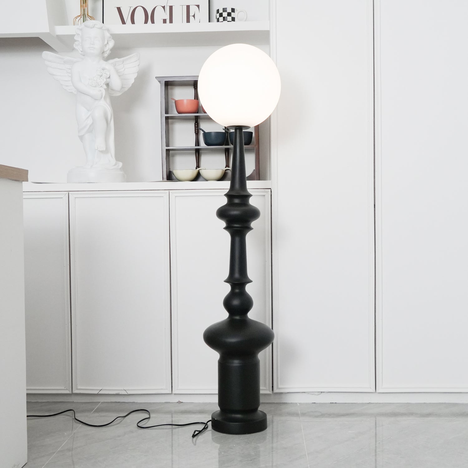 Riroxen Floor Lamp Roman Column-Neutral Decor