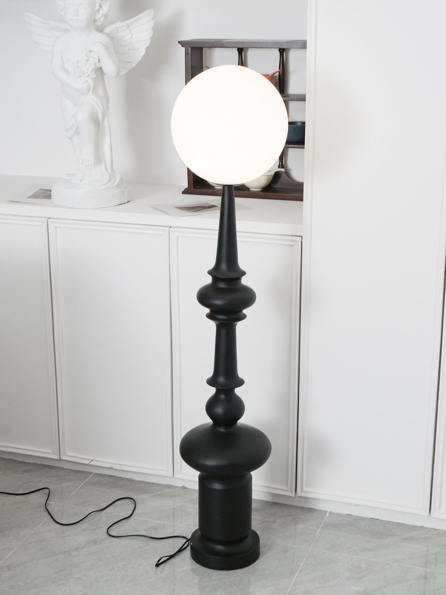Riroxen Floor Lamp Roman Column-Neutral Decor