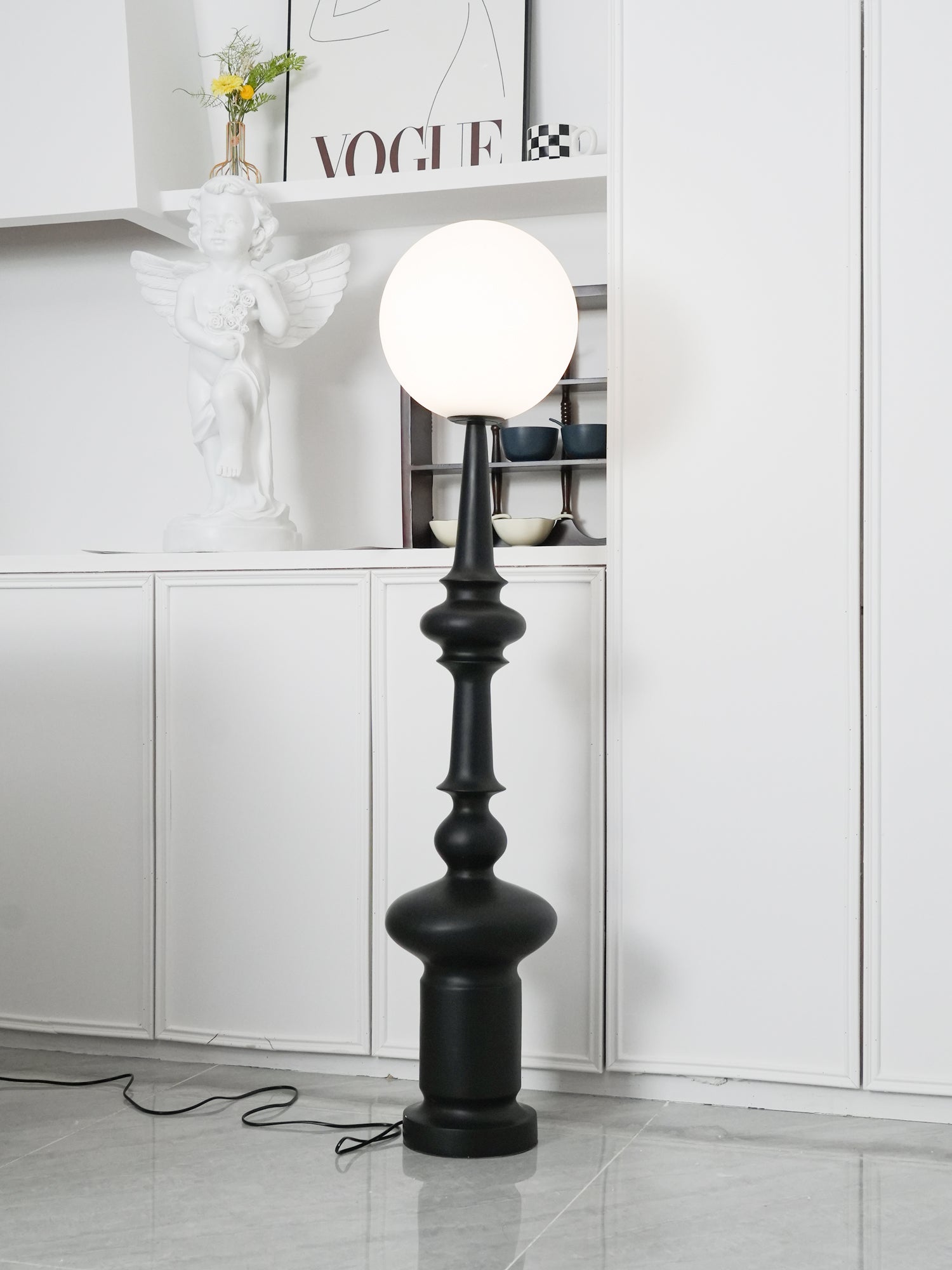 Riroxen Floor Lamp Roman Column-Neutral Decor