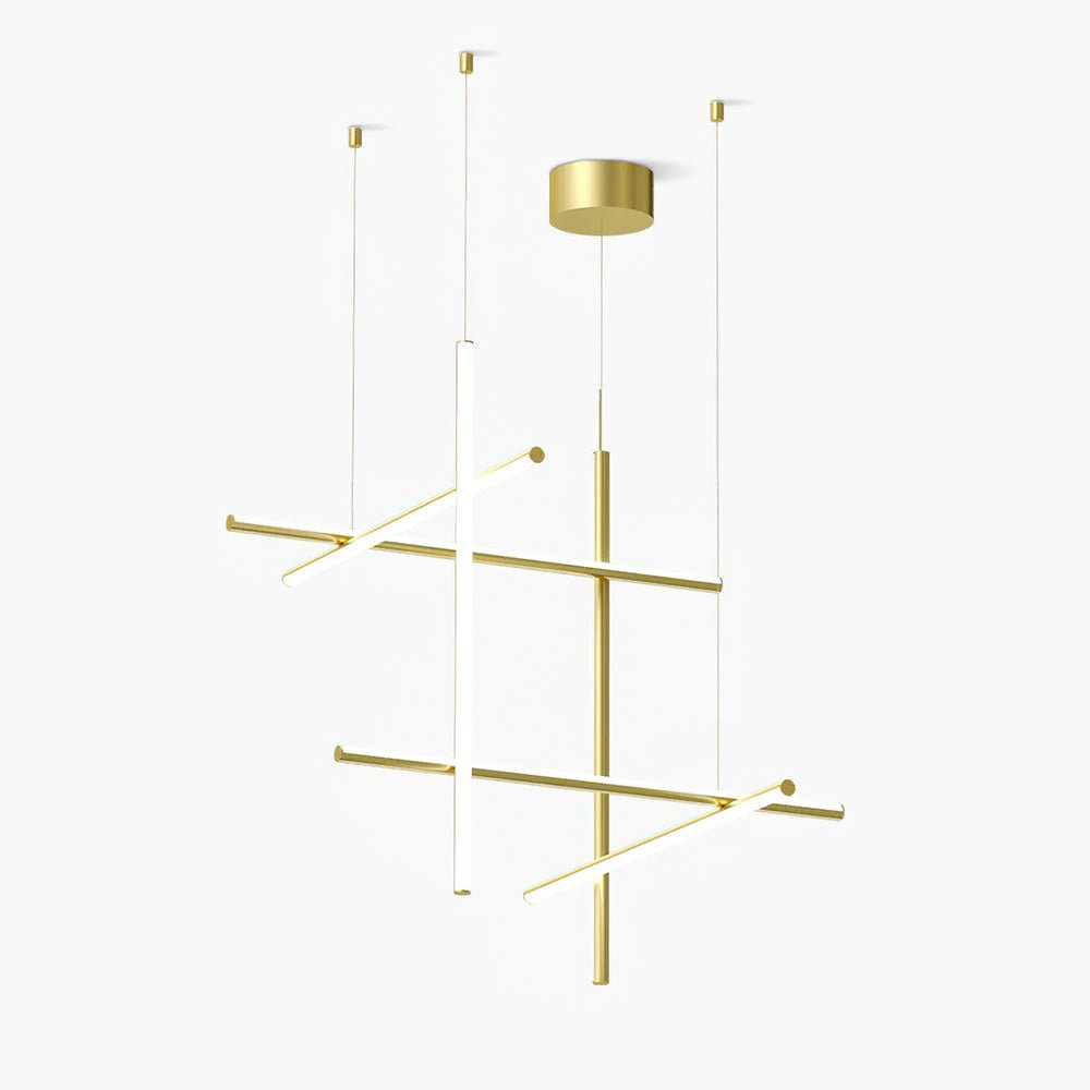 Gridline Linear Chandelier-Neutral Decor