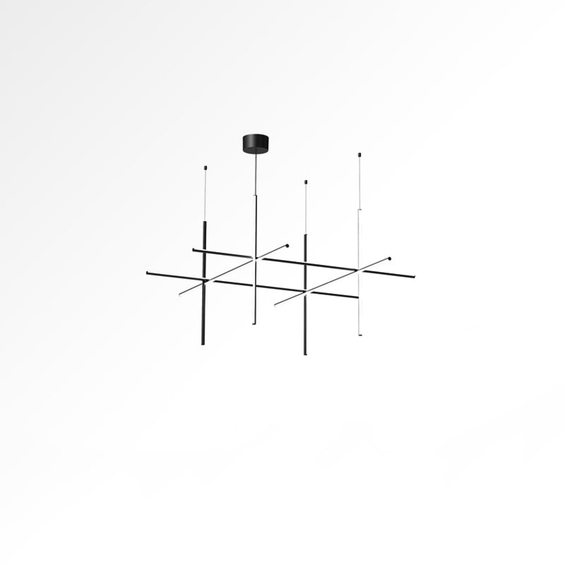 Gridline Linear Chandelier-Neutral Decor