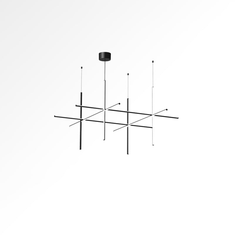 Gridline Linear Chandelier-Neutral Decor