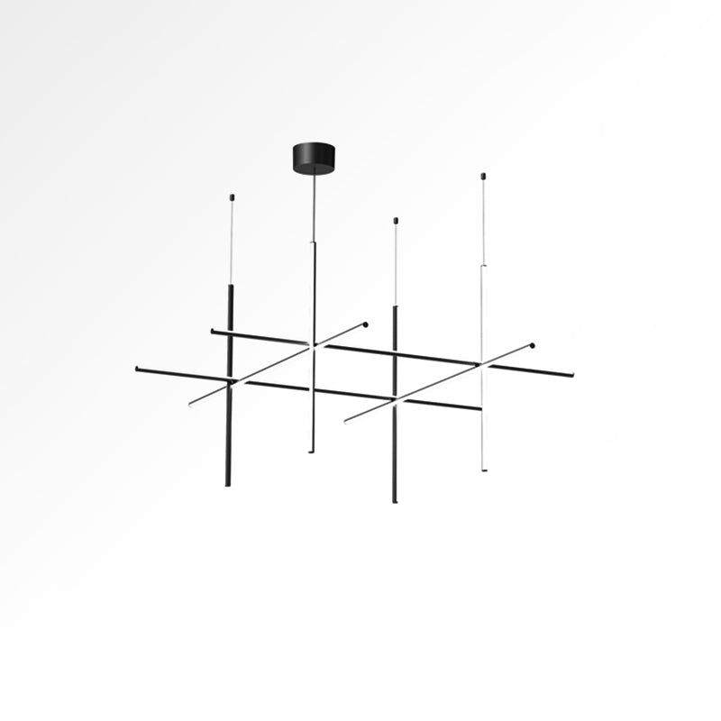 Gridline Linear Chandelier-Neutral Decor